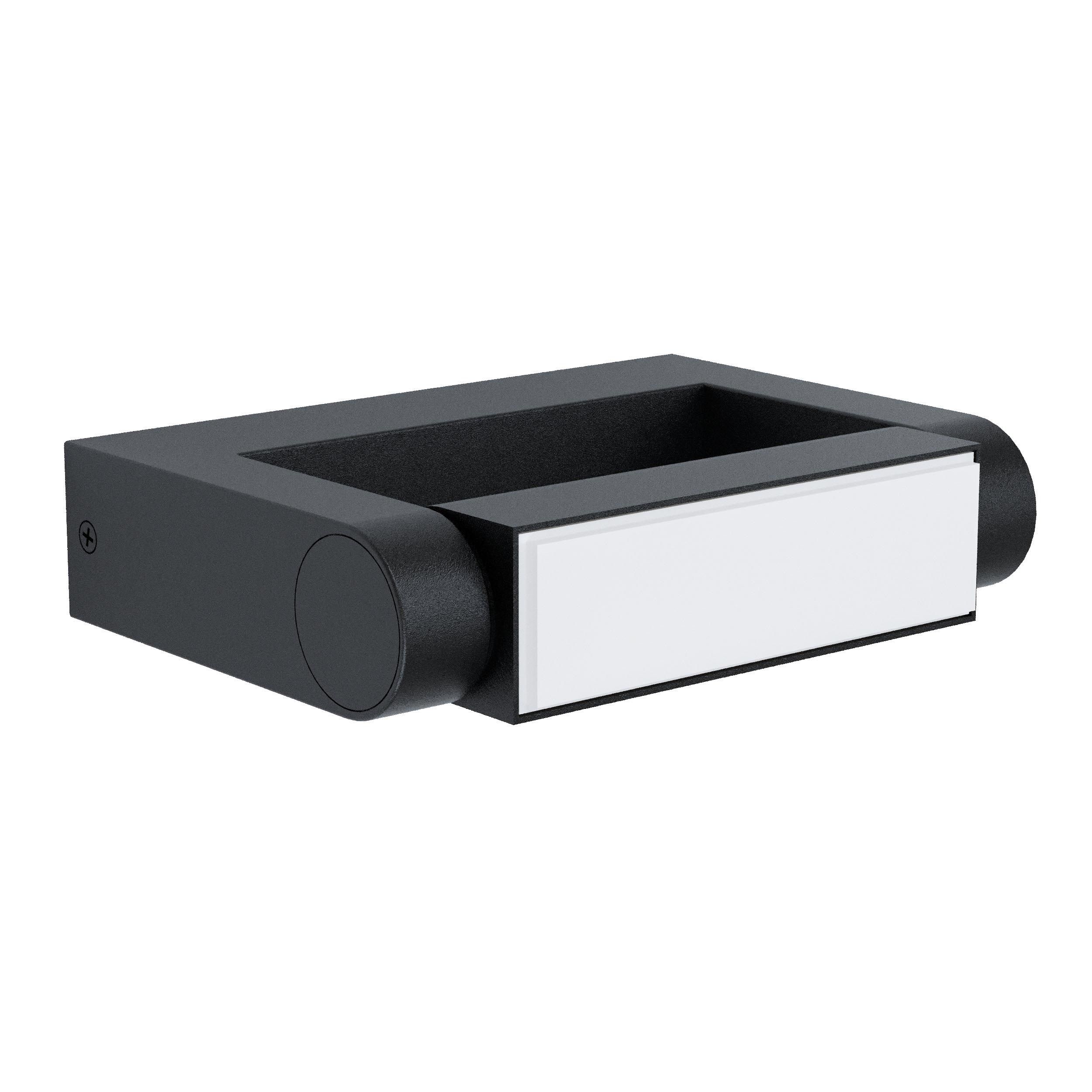 Applique extérieure métal noir BRIANZA LED INT 1X4,8W