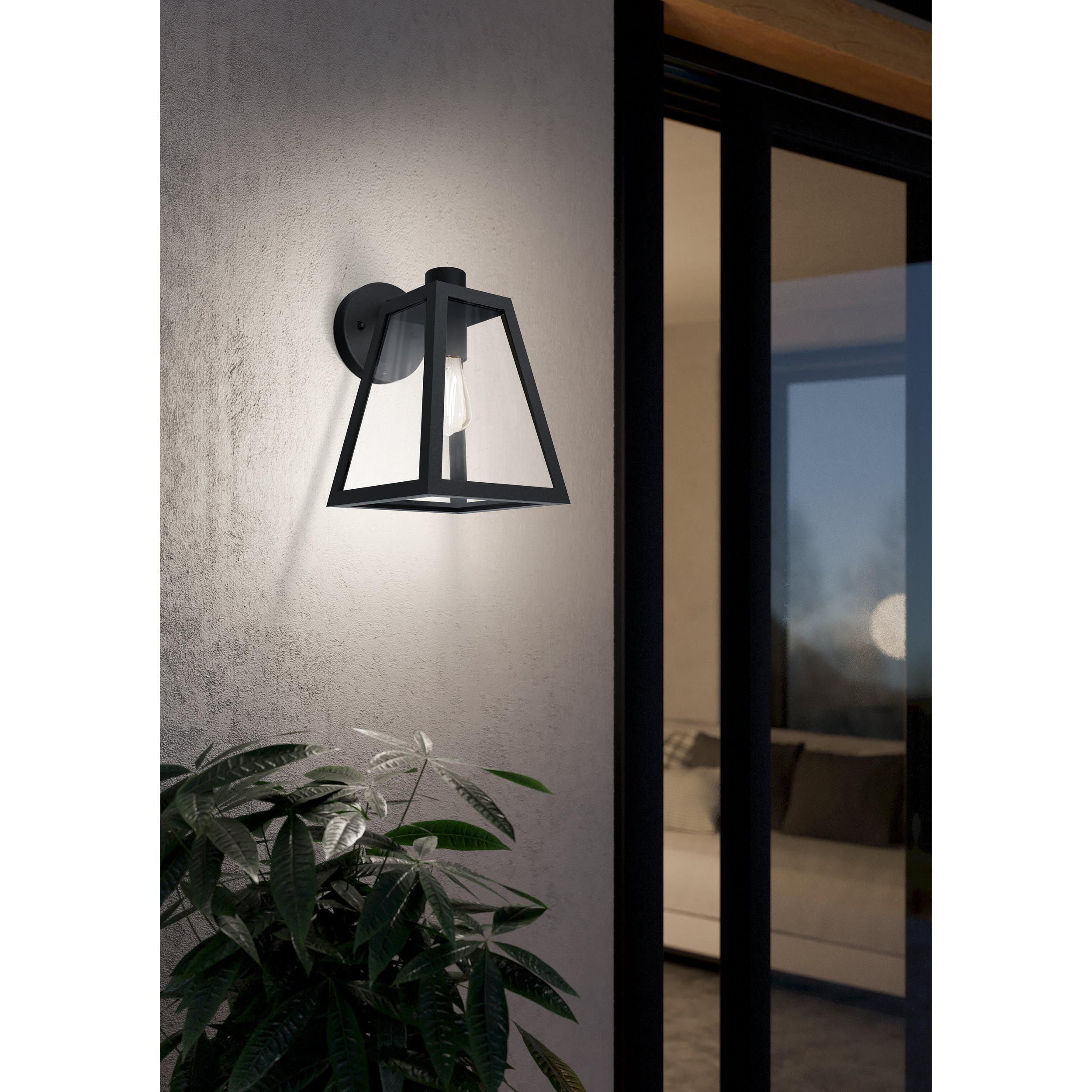 Applique extérieure métal noir MIRANDOLA E27 1X60W