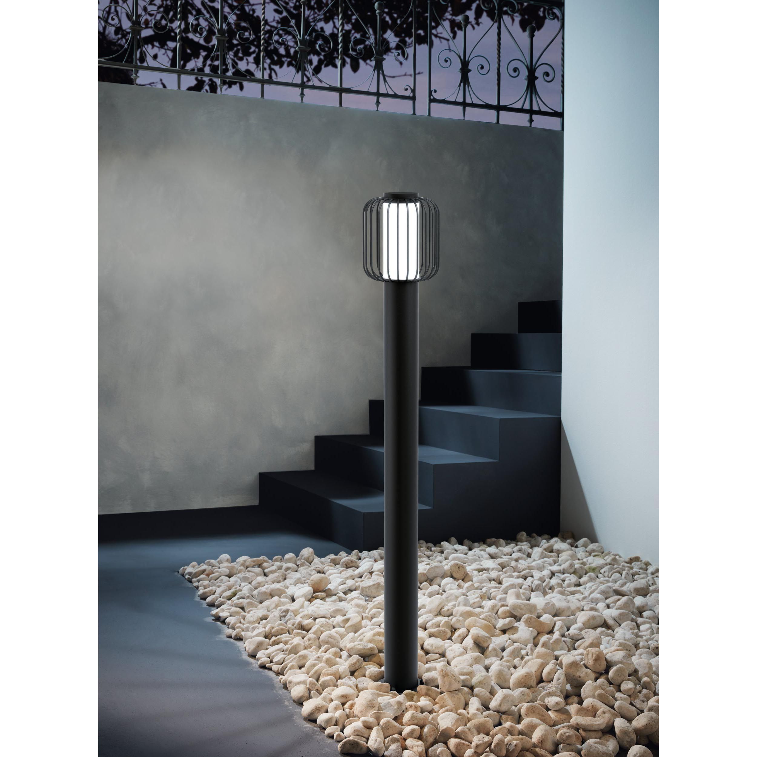 Lampadaire extérieur métal noir RAVELLO E27 1X28W