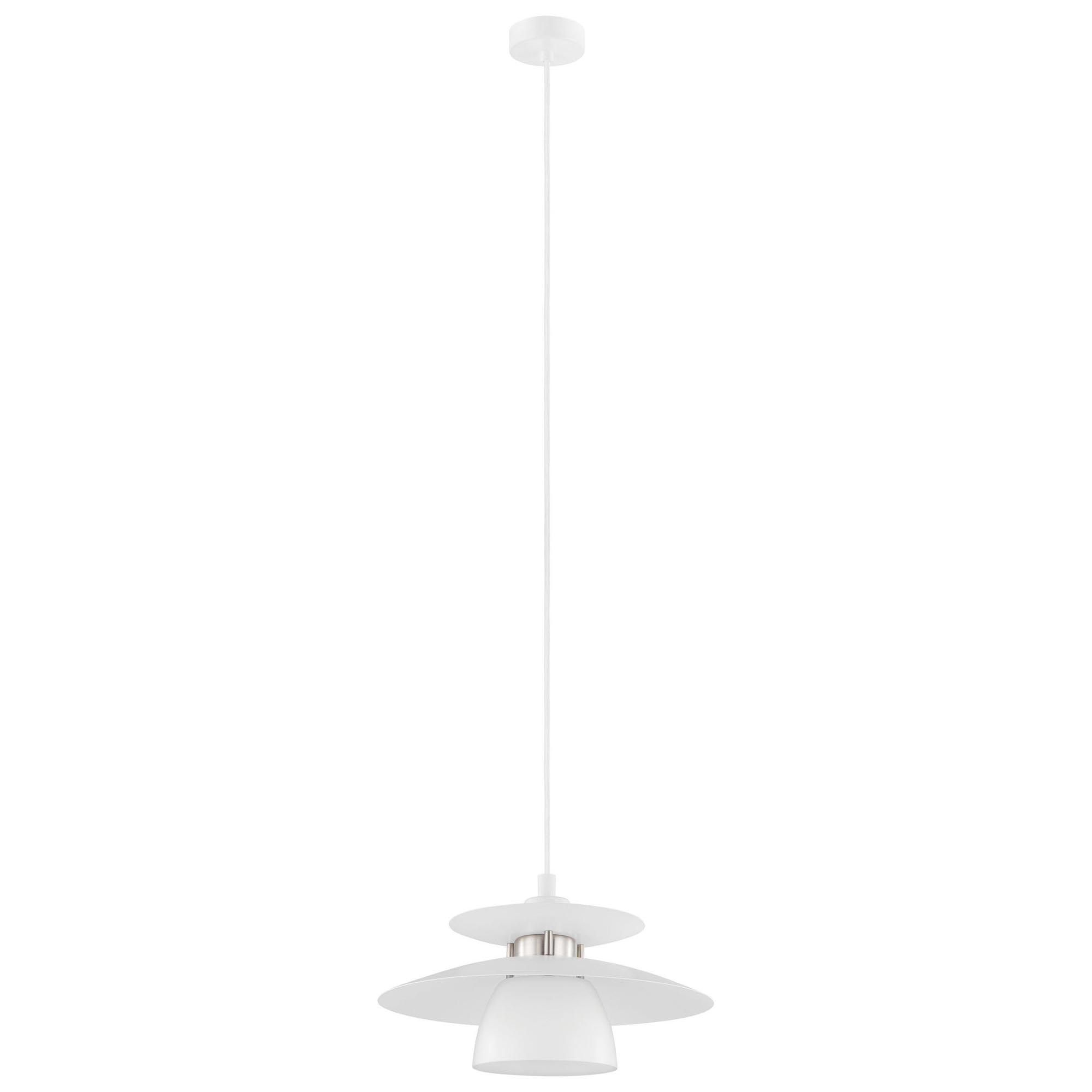 Suspension métal blanc BRENDA E27 1X40W