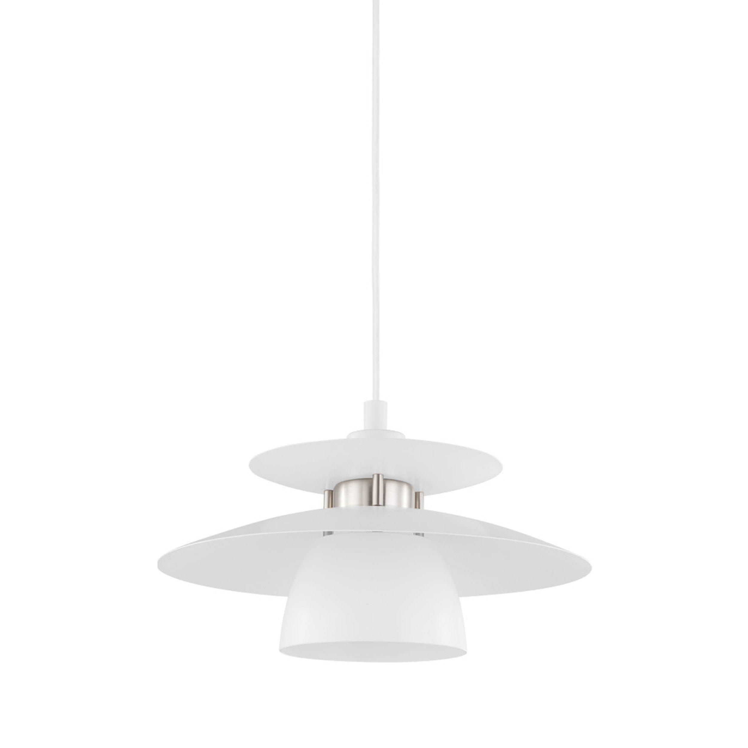 Suspension métal blanc BRENDA E27 1X40W