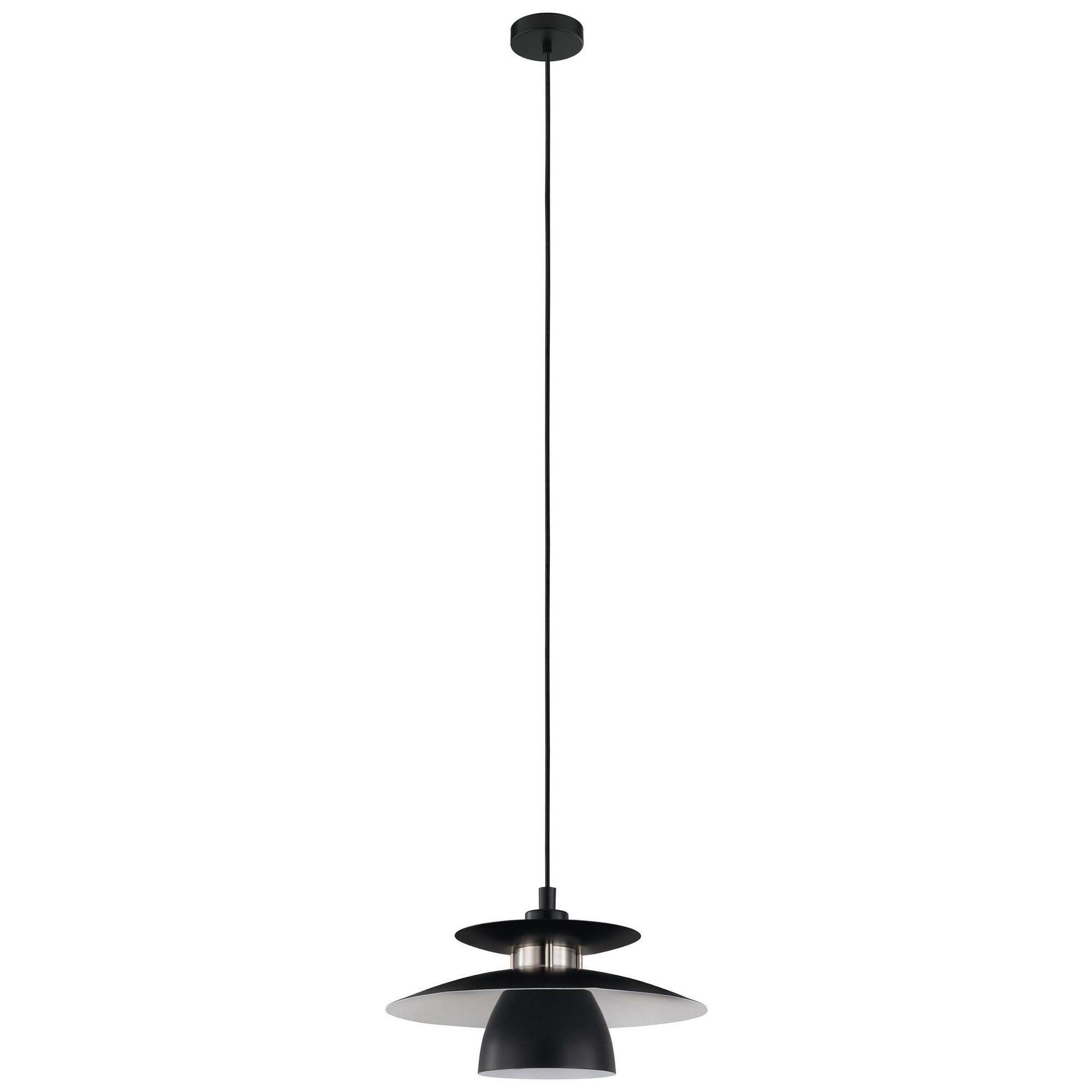 Suspension métal noir BRENDA E27 1X40W