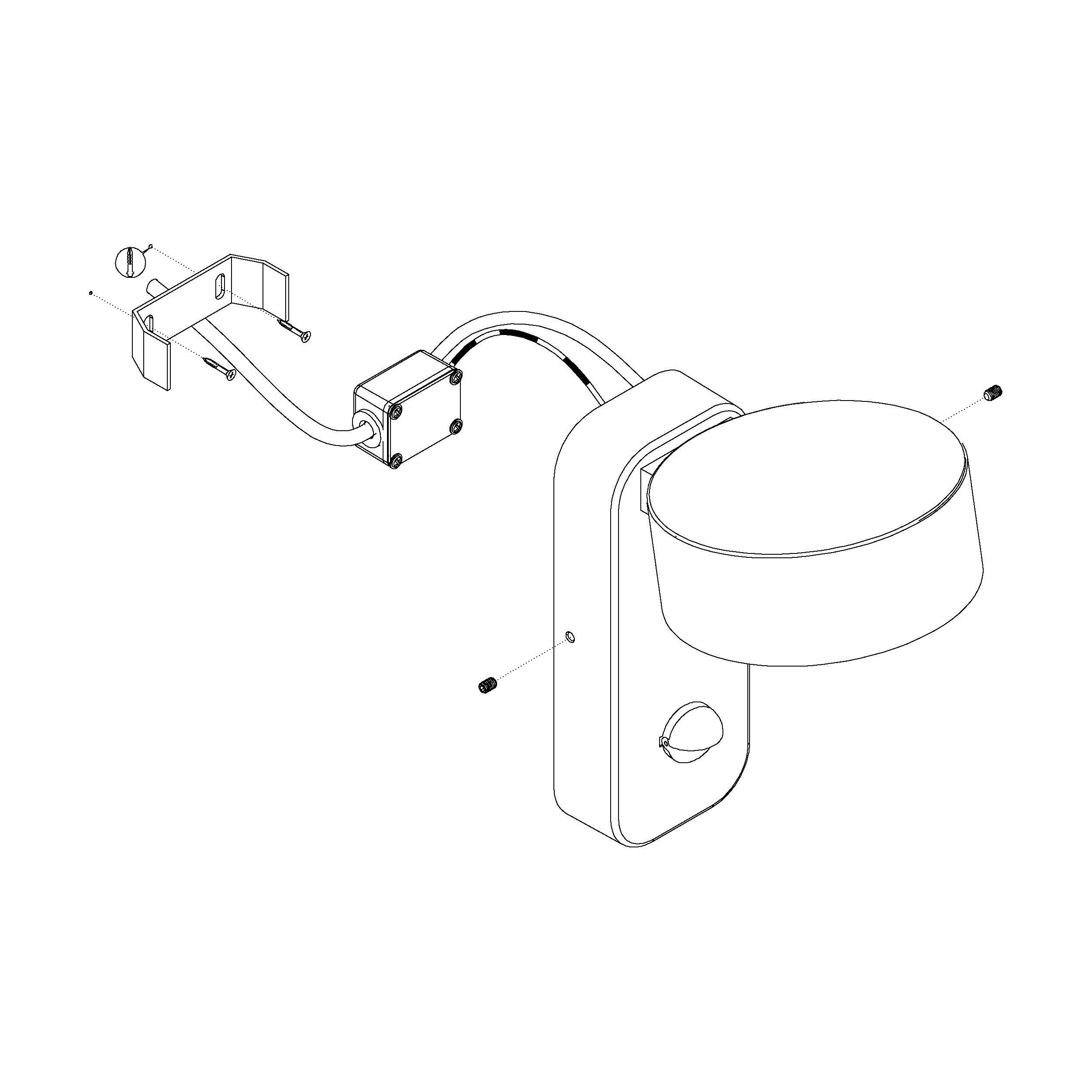 Applique extérieure métal noir PALOSCO LED INT 4X4,9W