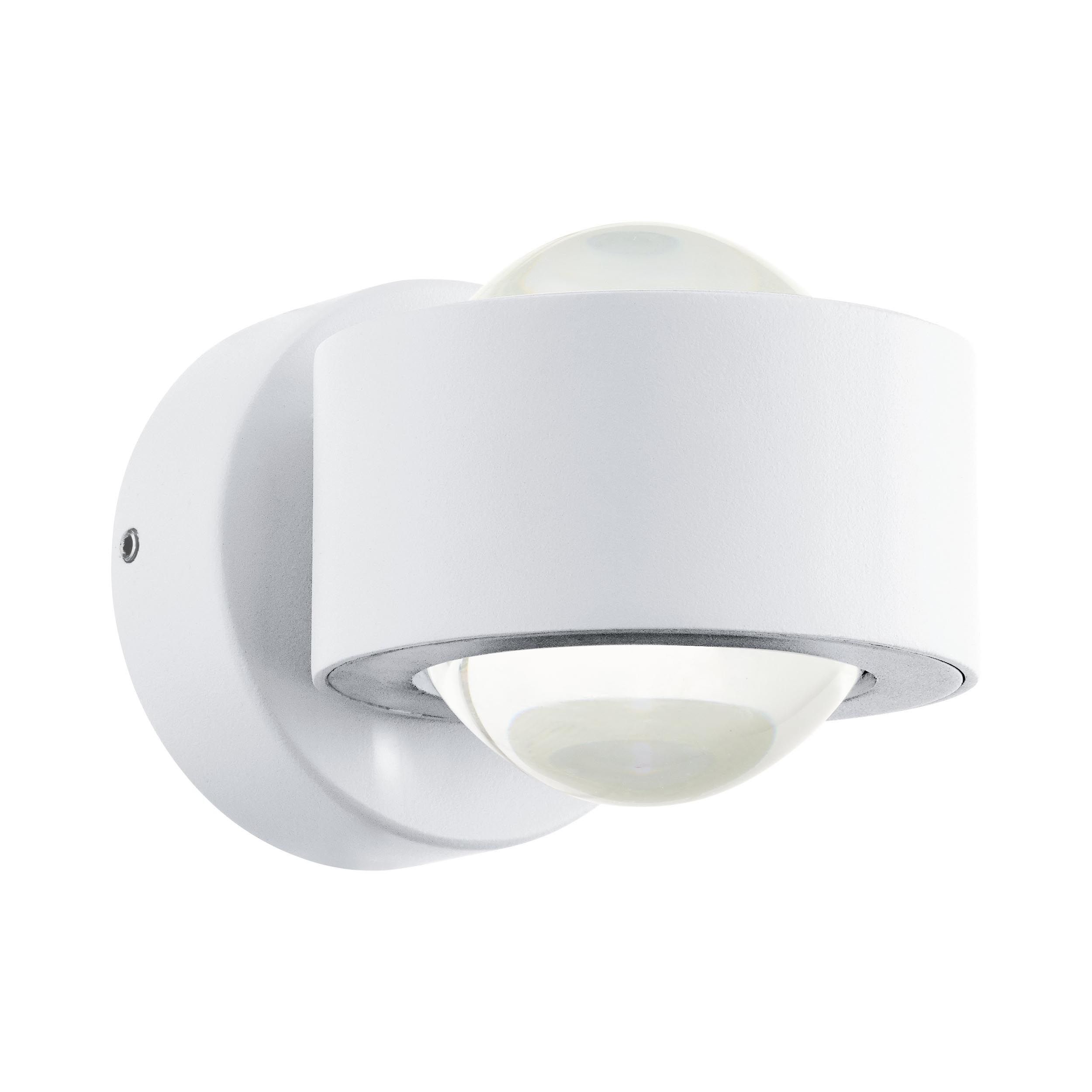 Applique extérieure métal blanc TREVIOLO LED INT 2X2,2W