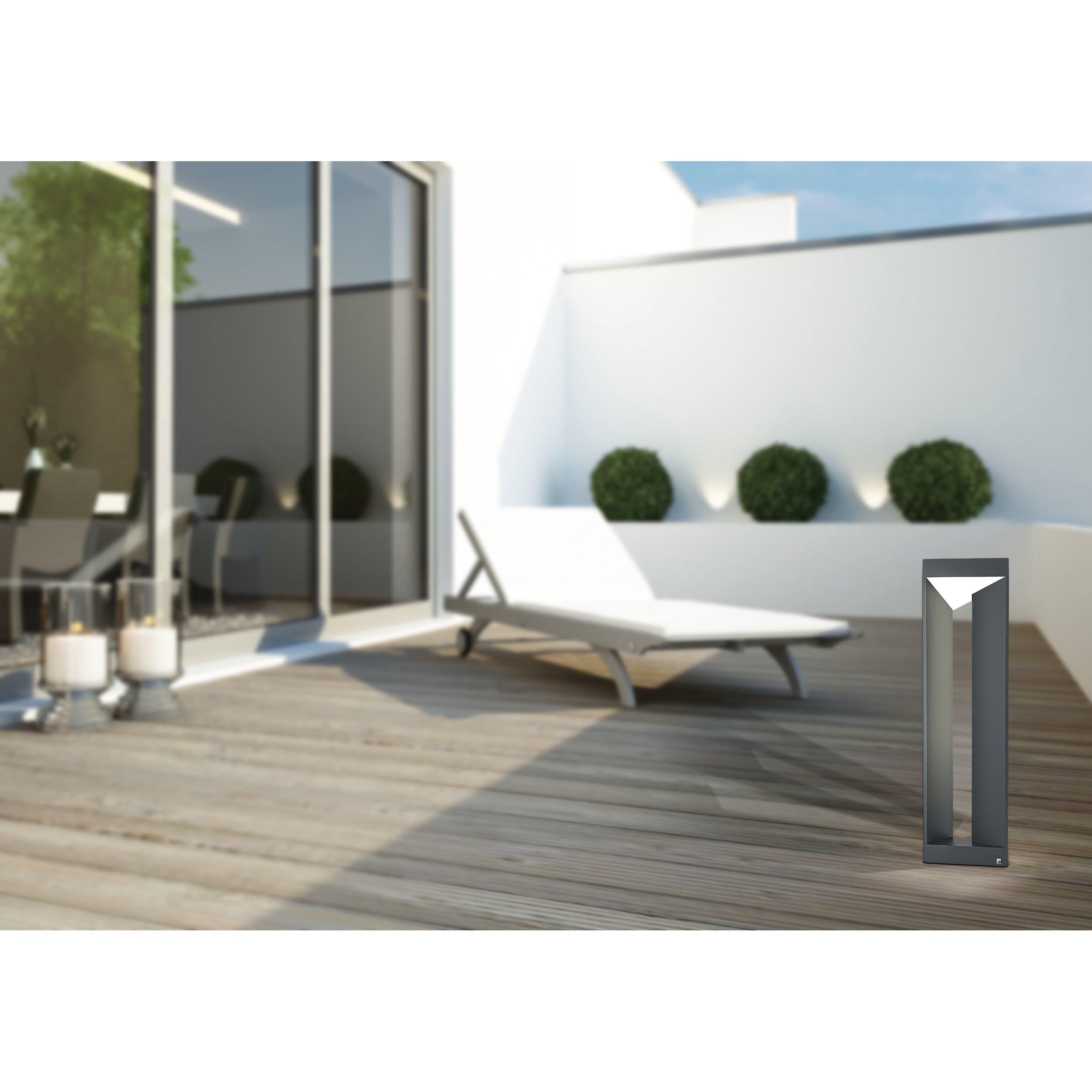 Lampadaire extérieur métal noir NEMBRO LED INT 1X10W