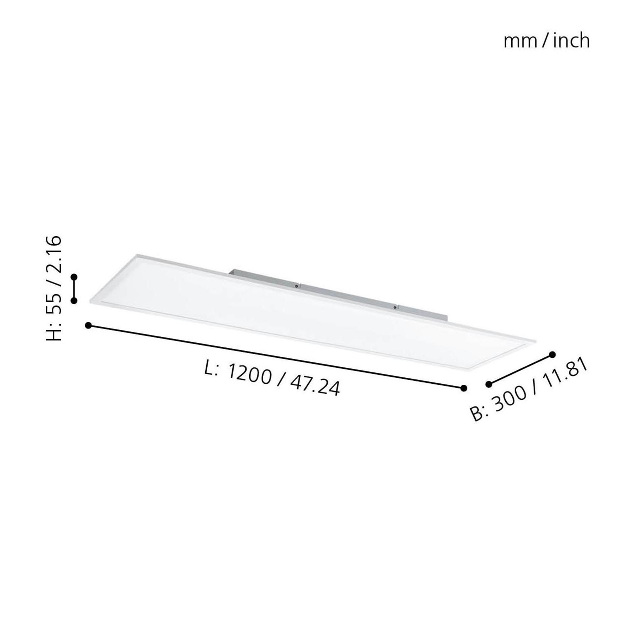 Plafonnier métal blanc SALOBRENA-B LED INT 3X32,5W