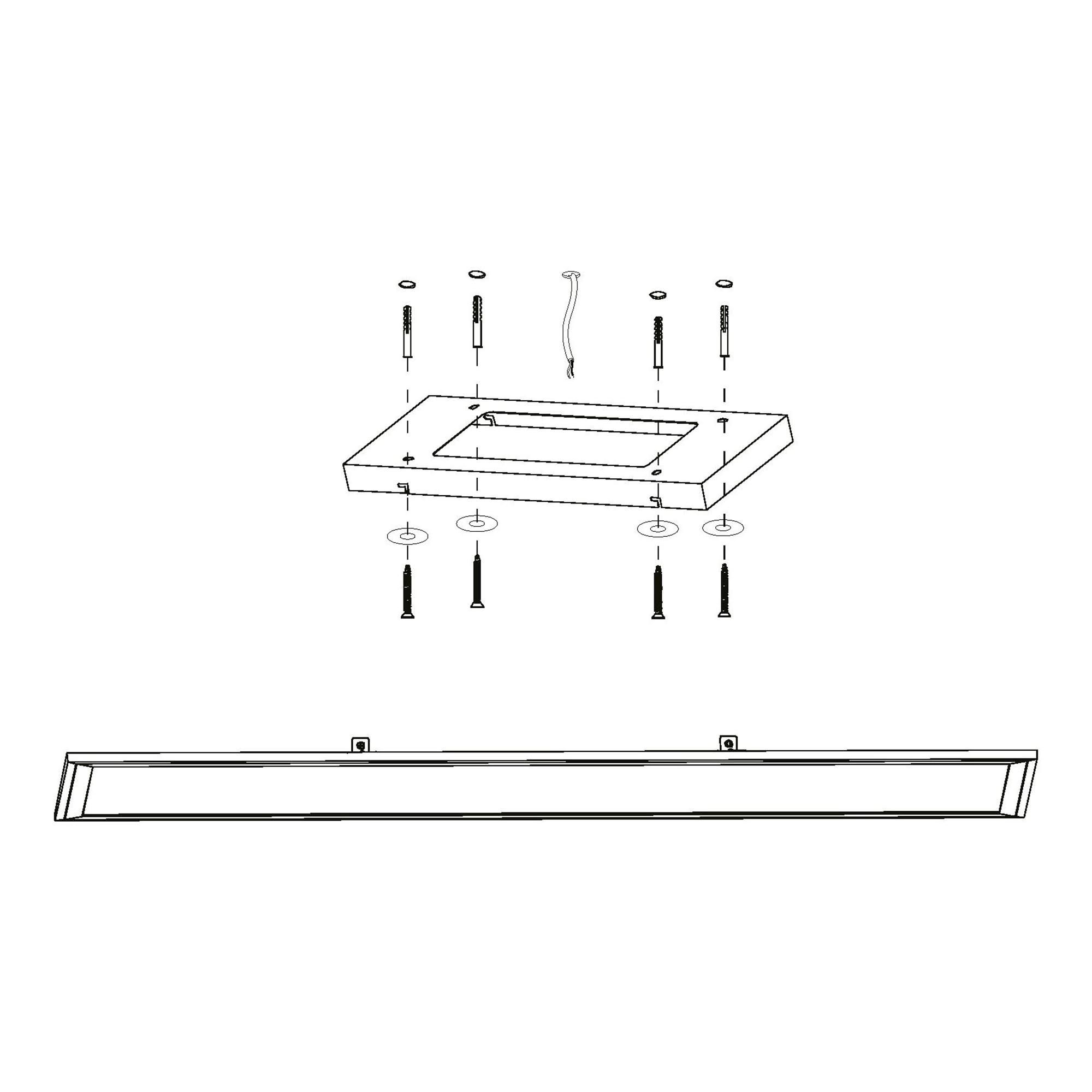 Plafonnier métal blanc SALOBRENA-B LED INT 3X32,5W