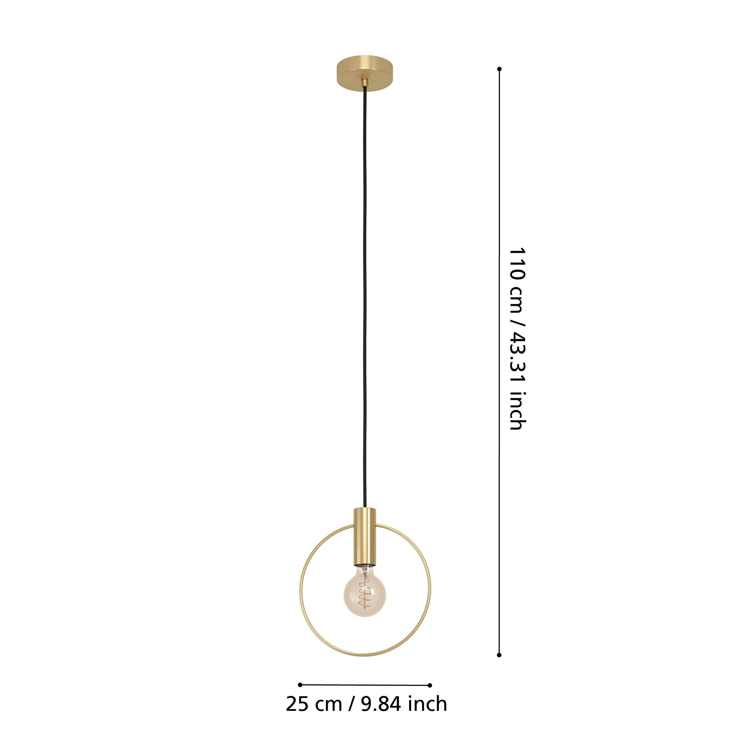 Suspension métal laiton MANIZALES E27 1X40W