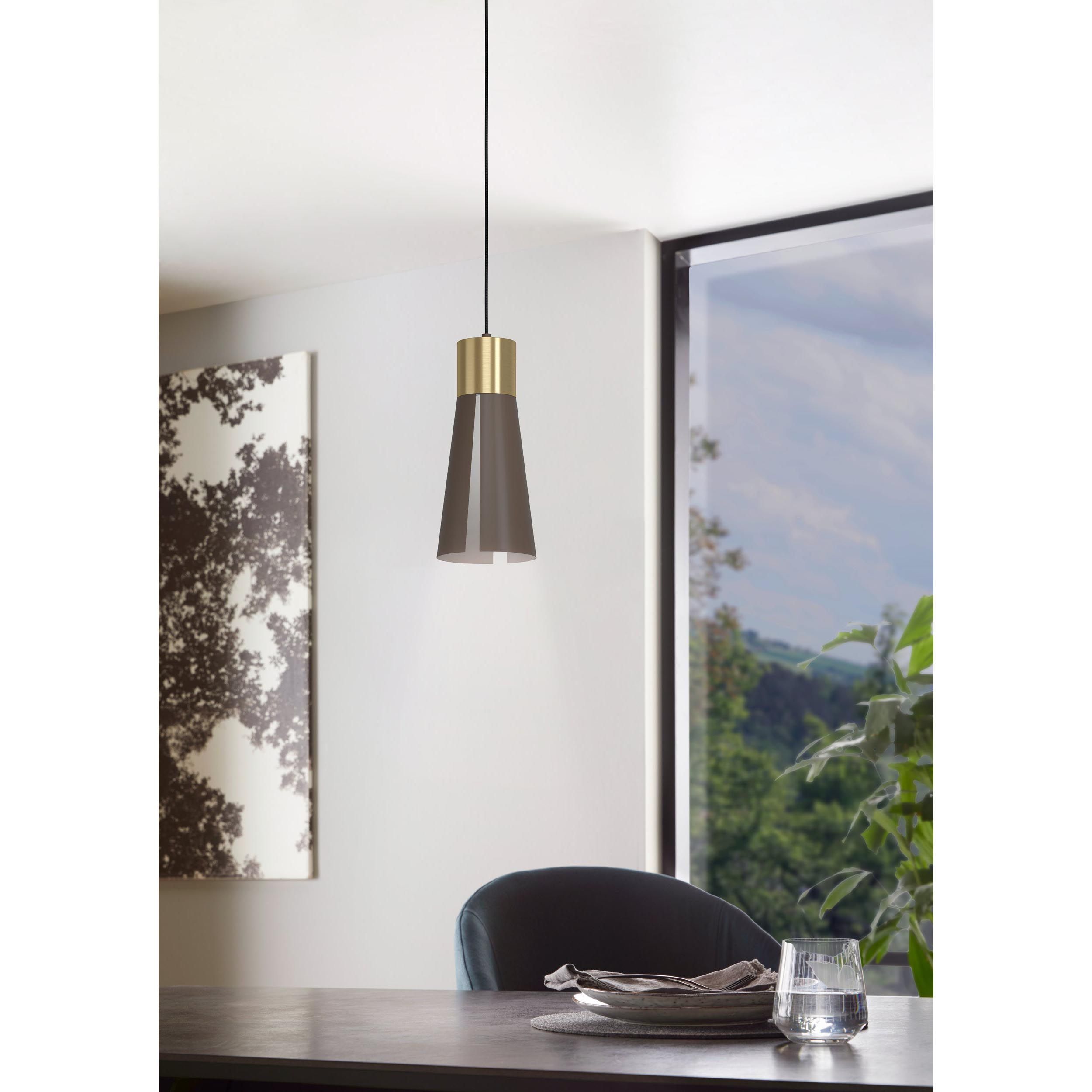 Suspension métal marron LOSALOMAS GU10 1X4,5W