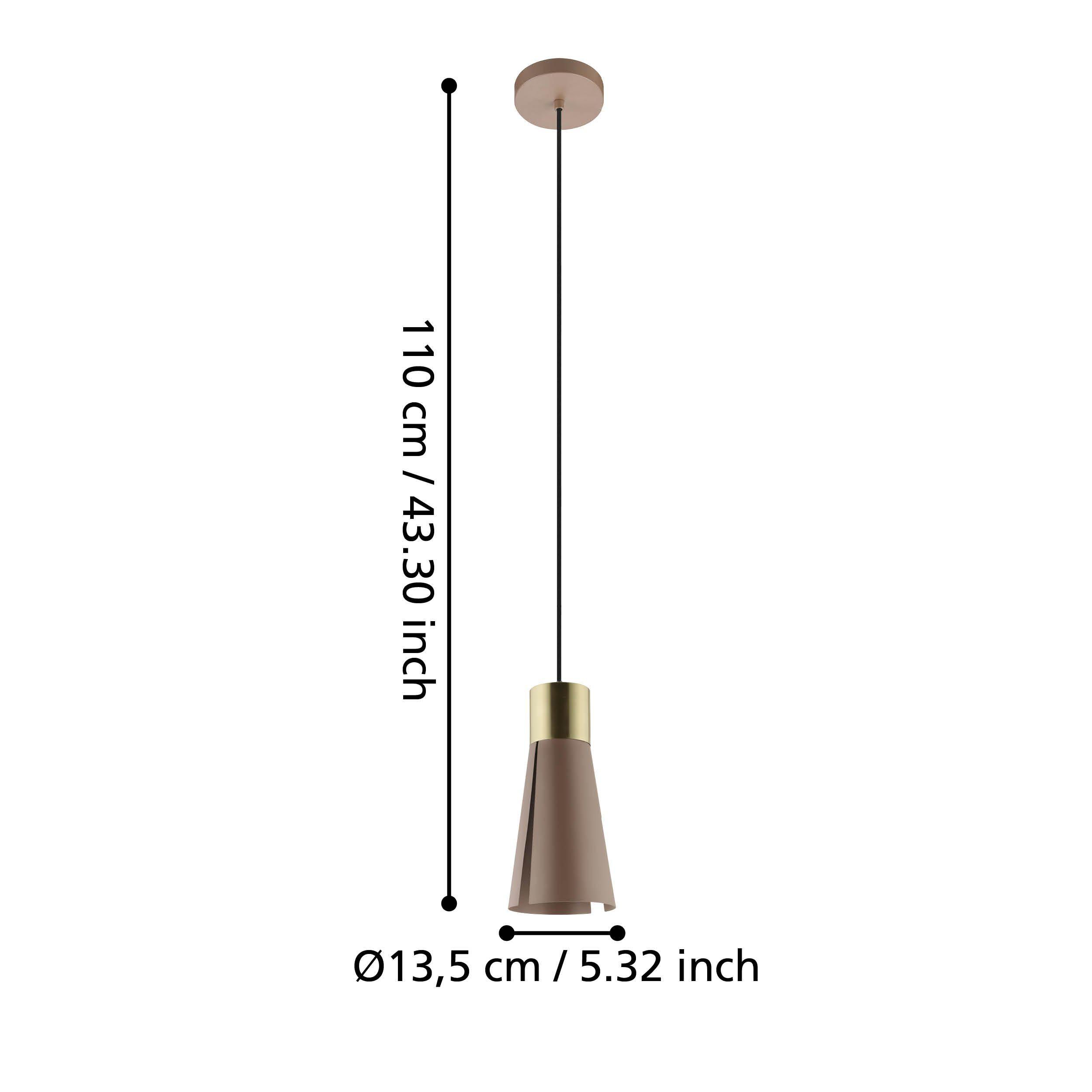 Suspension métal marron LOSALOMAS GU10 1X4,5W