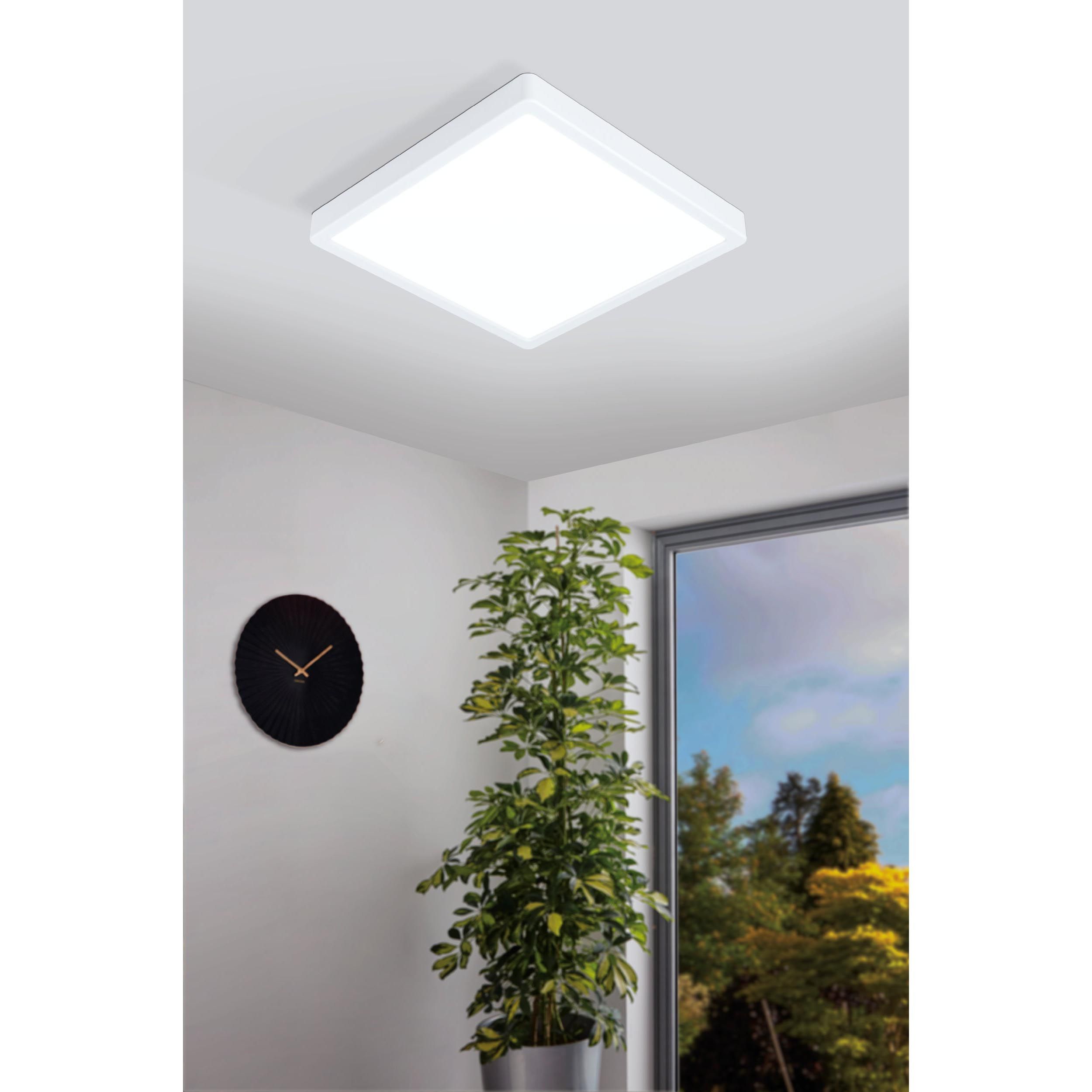 Plafonnier métal blanc FUEVA-Z LED INT 1X19,5W