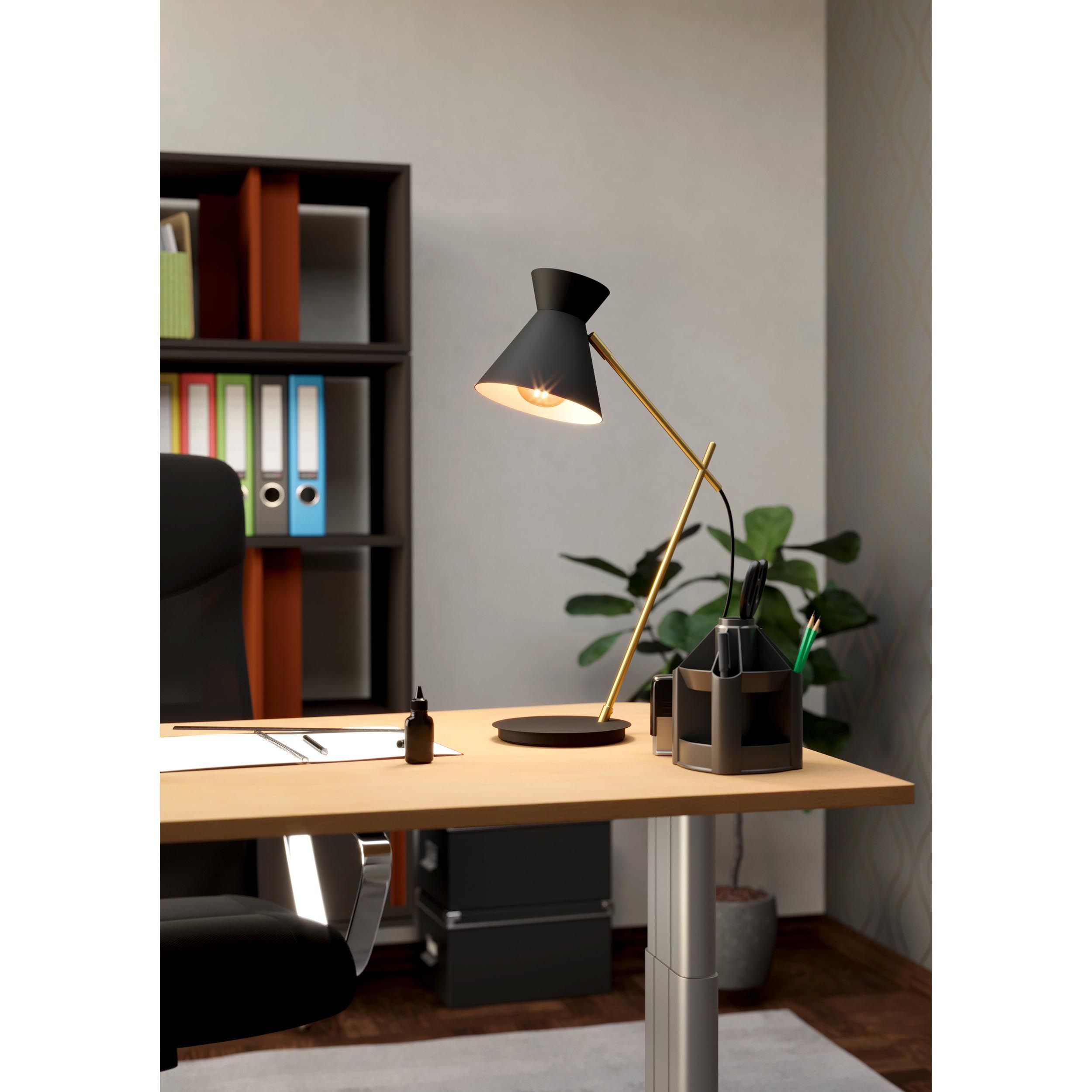 Lampe de bureau métal noir AMEZAGA E27 1X10W