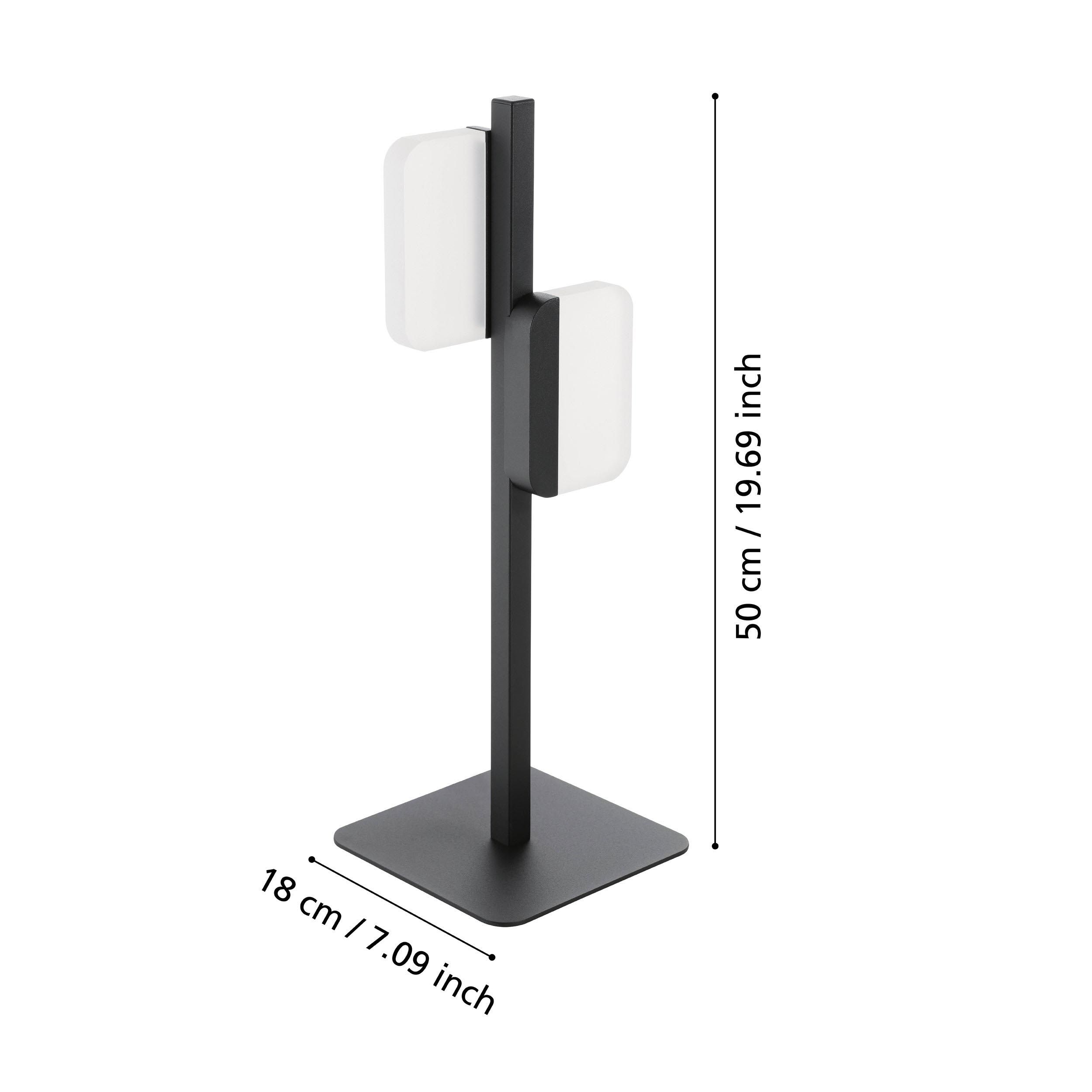 Lampe de table métal noir ERVIDEL LED INT 2X4,5W