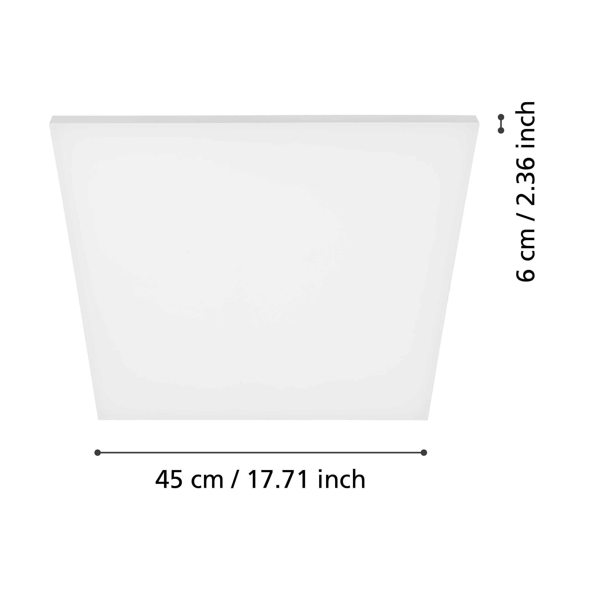 Plafonnier métal blanc TURCONA LED INT 8X20W