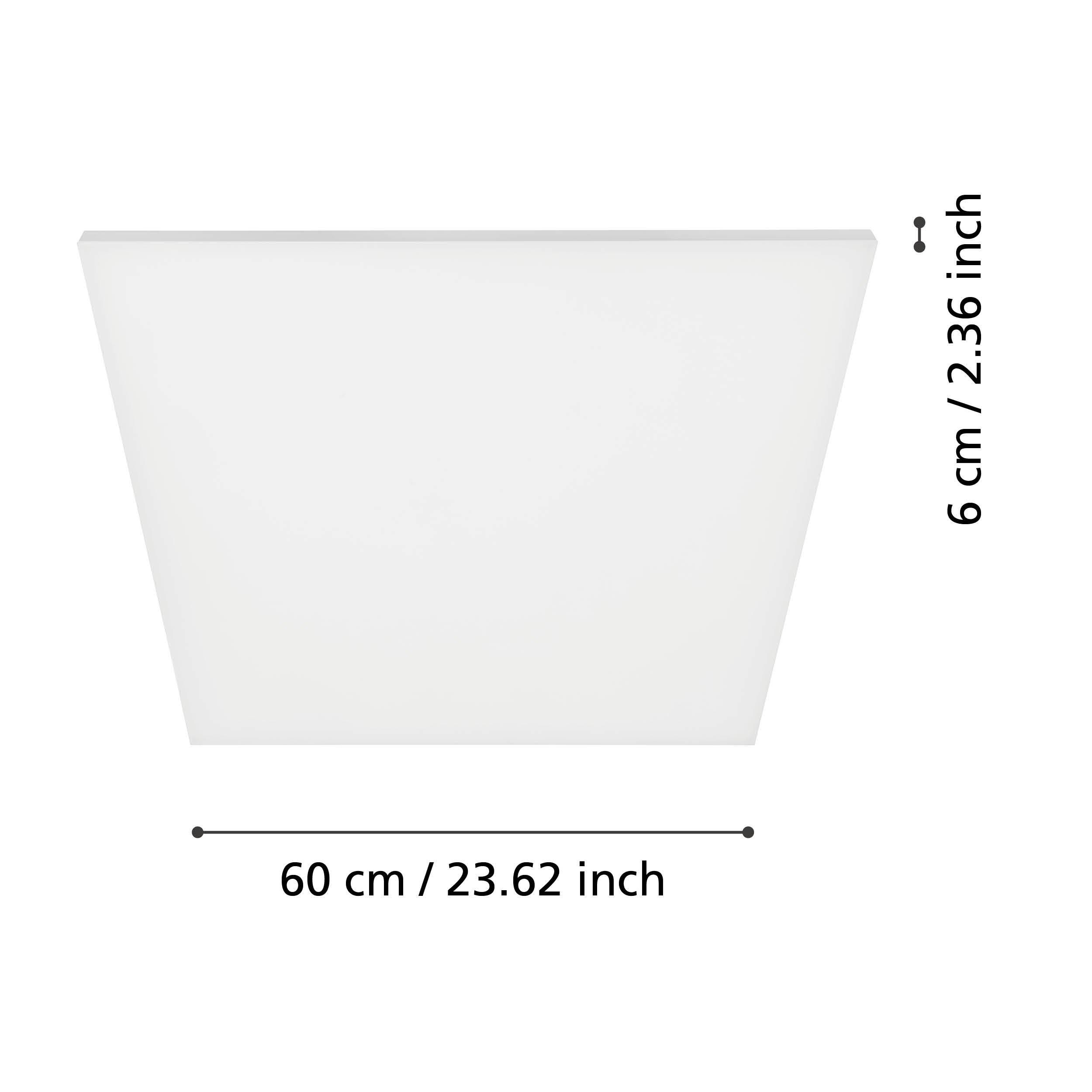 Plafonnier métal blanc TURCONA LED INT 1X33W