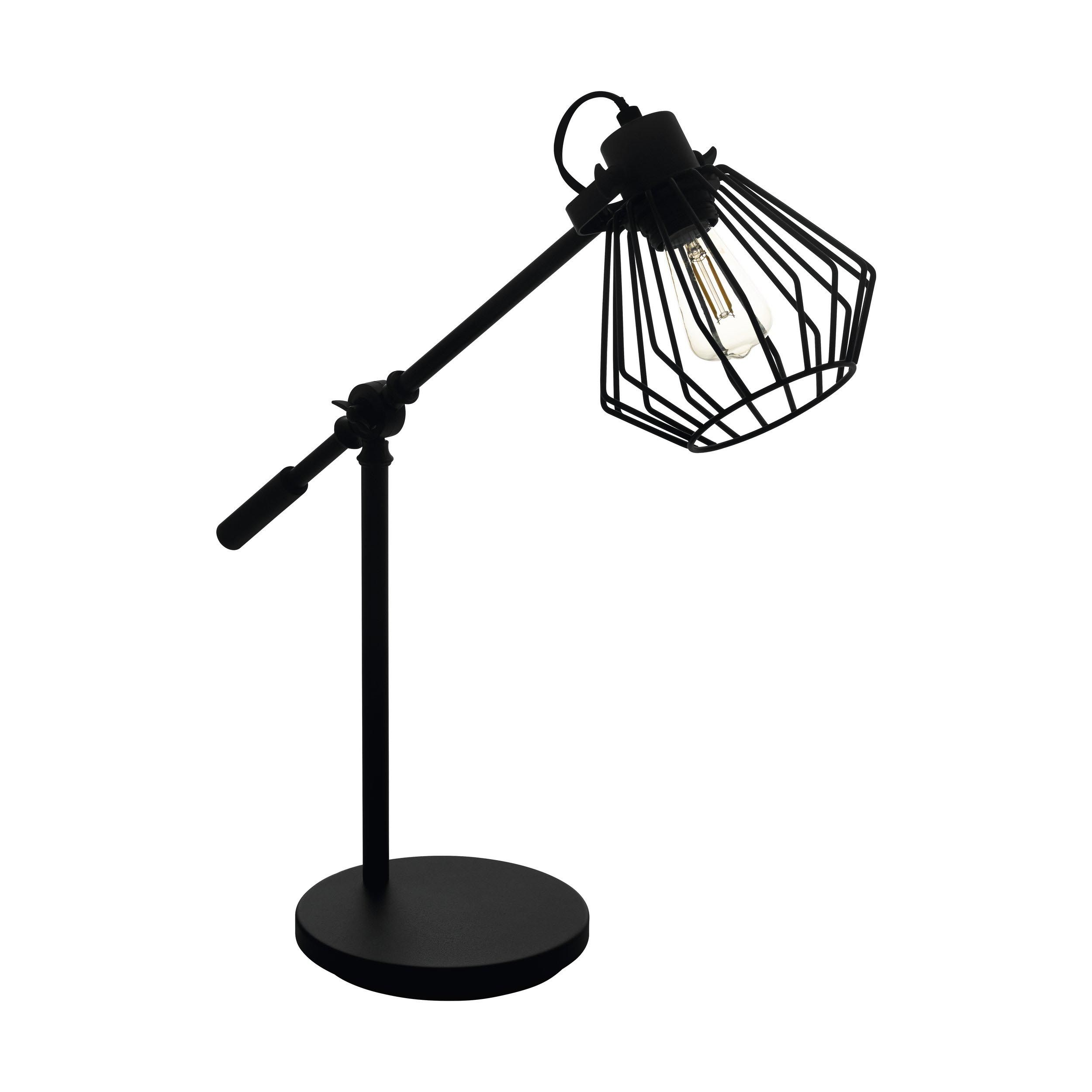 Lampe de bureau métal noir TABILLANO 1 E27 1X40W