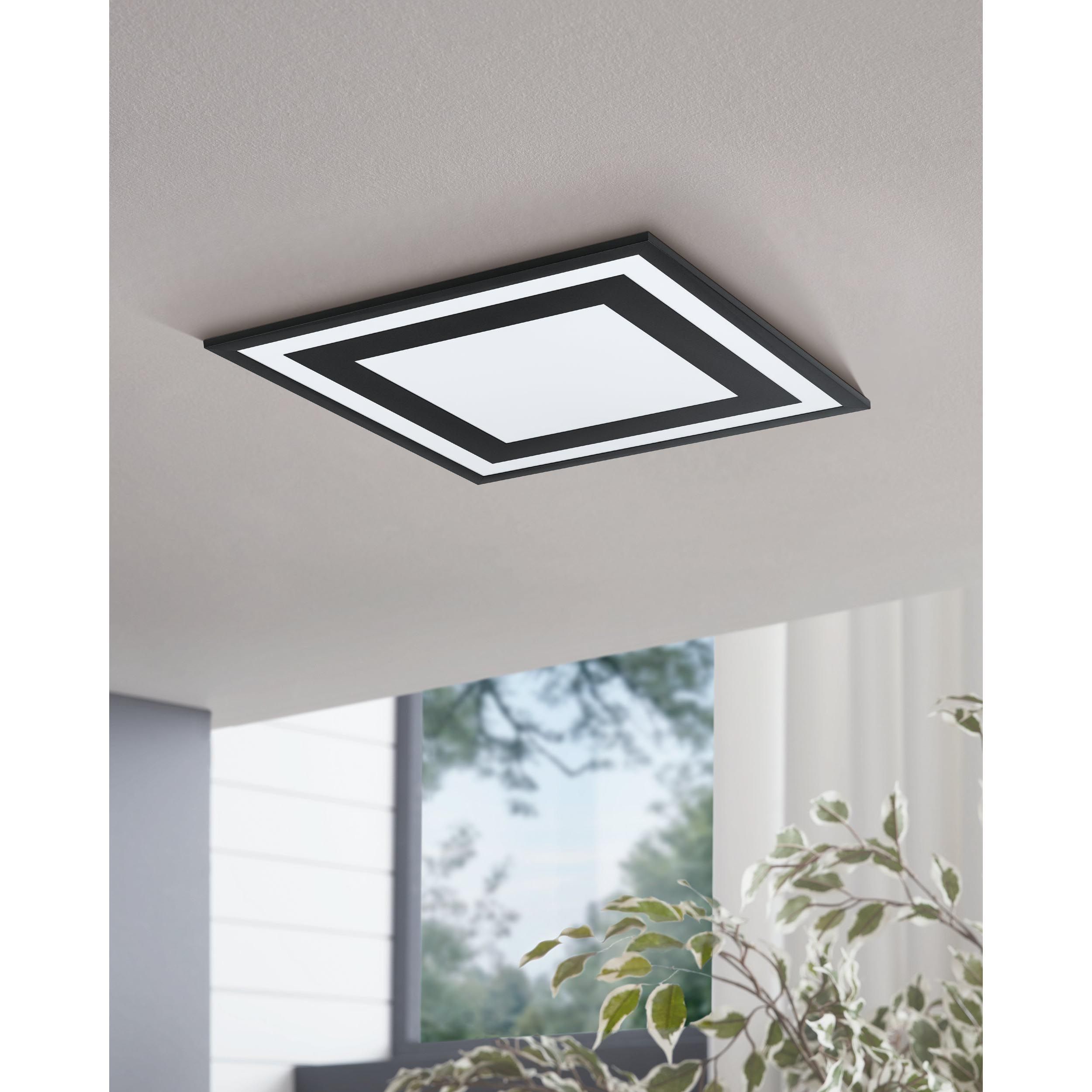 Plafonnier métal noir SAVATARILA LED INT 8X22,2W