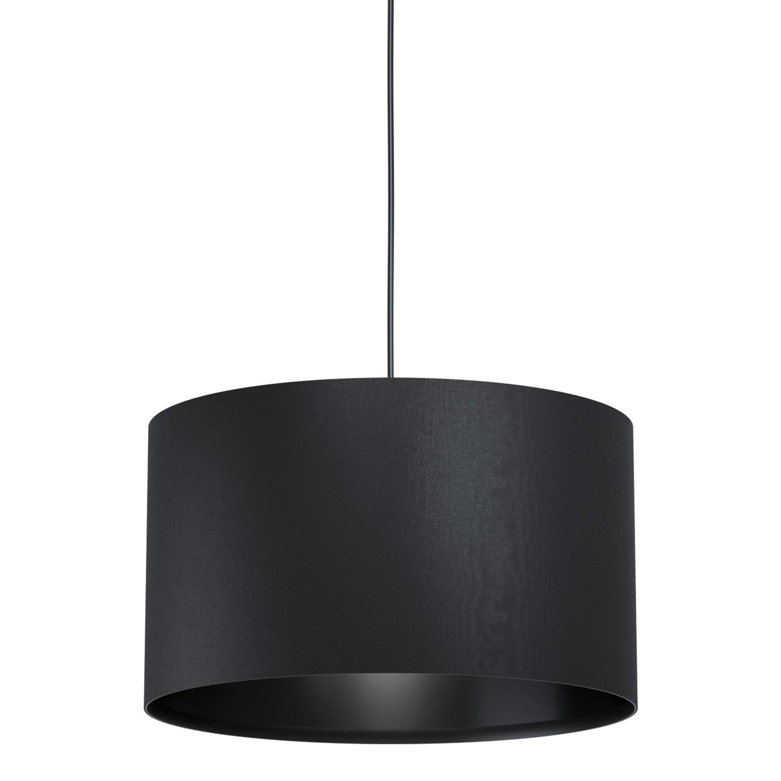 Suspension tissu noir MASERLO 1 E27 1X40W