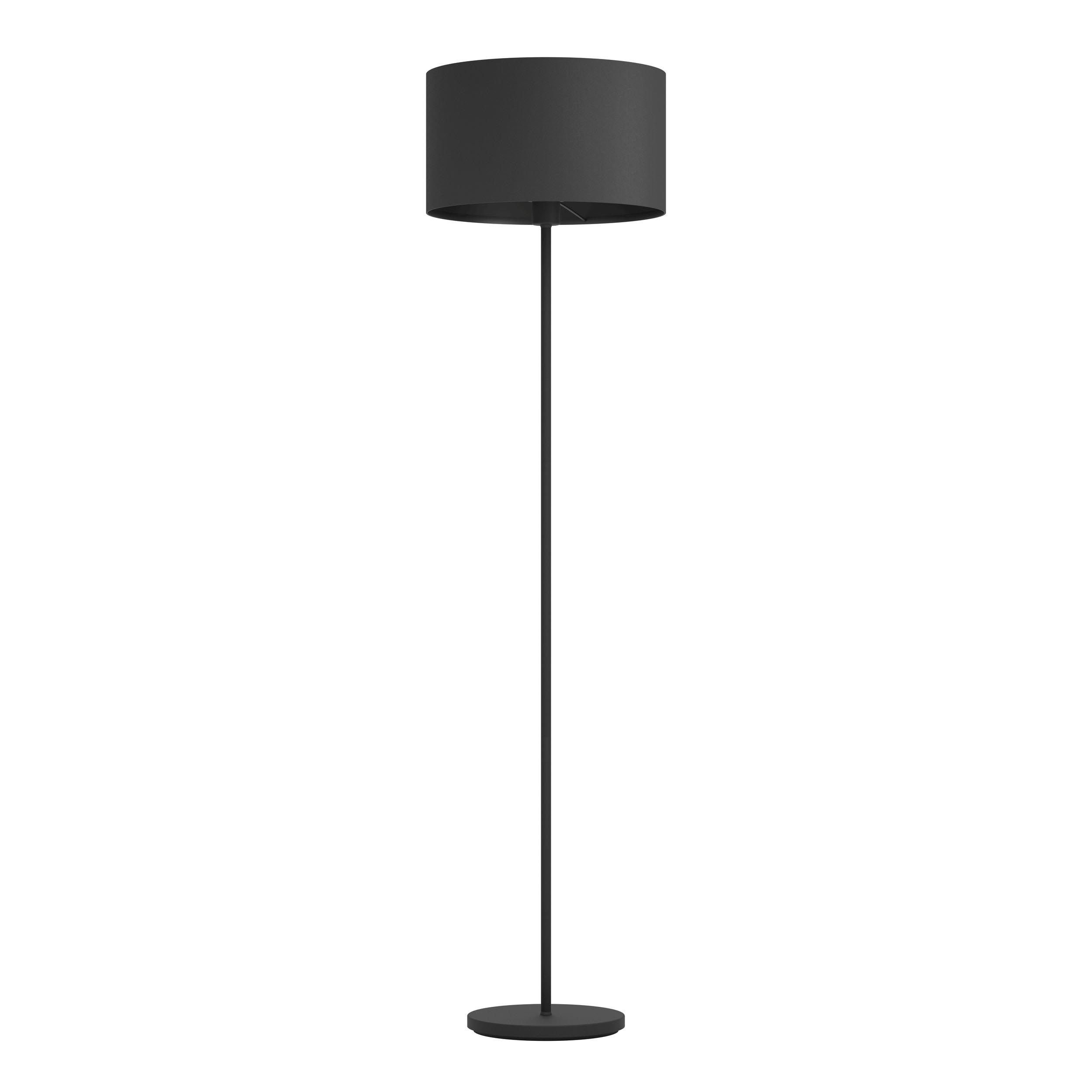 Lampadaire tissu noir MASERLO 1 E27 1X40W