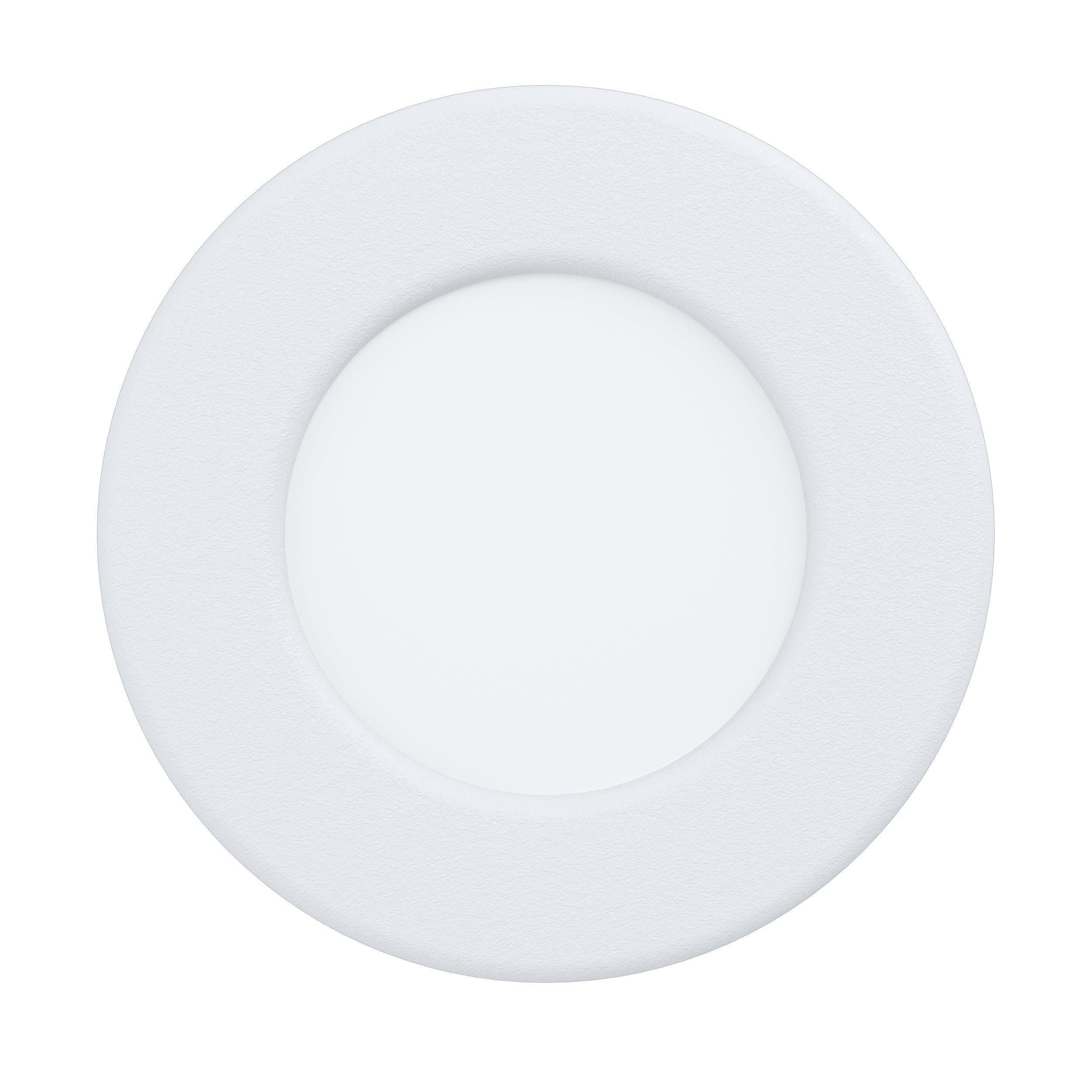 Spot à encastrer plastique blanc FUEVA 5 D8,6CM 1 LED INT 1X2,7W