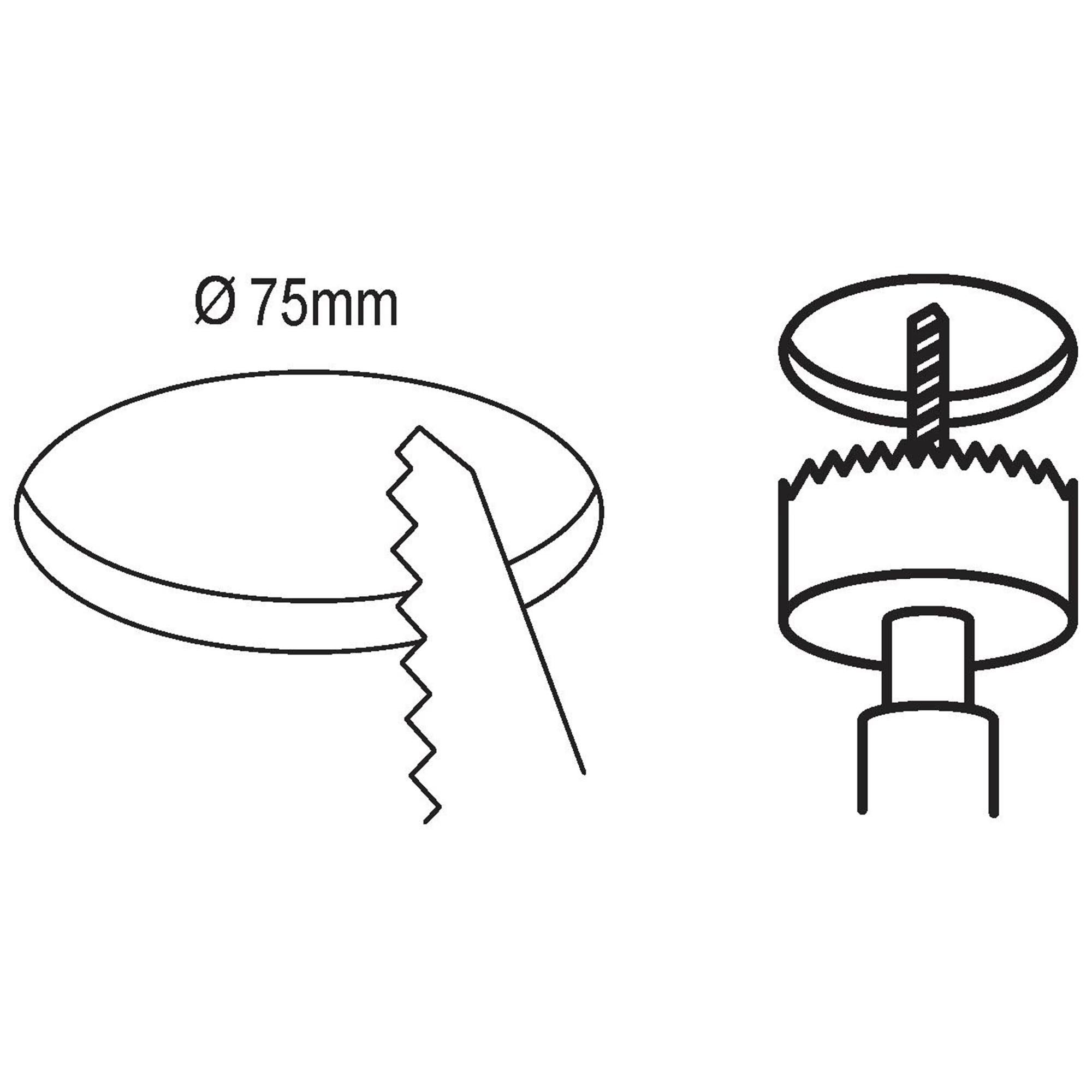 Spot à encastrer plastique blanc FUEVA 5 D8,6CM 1 LED INT 1X2,7W