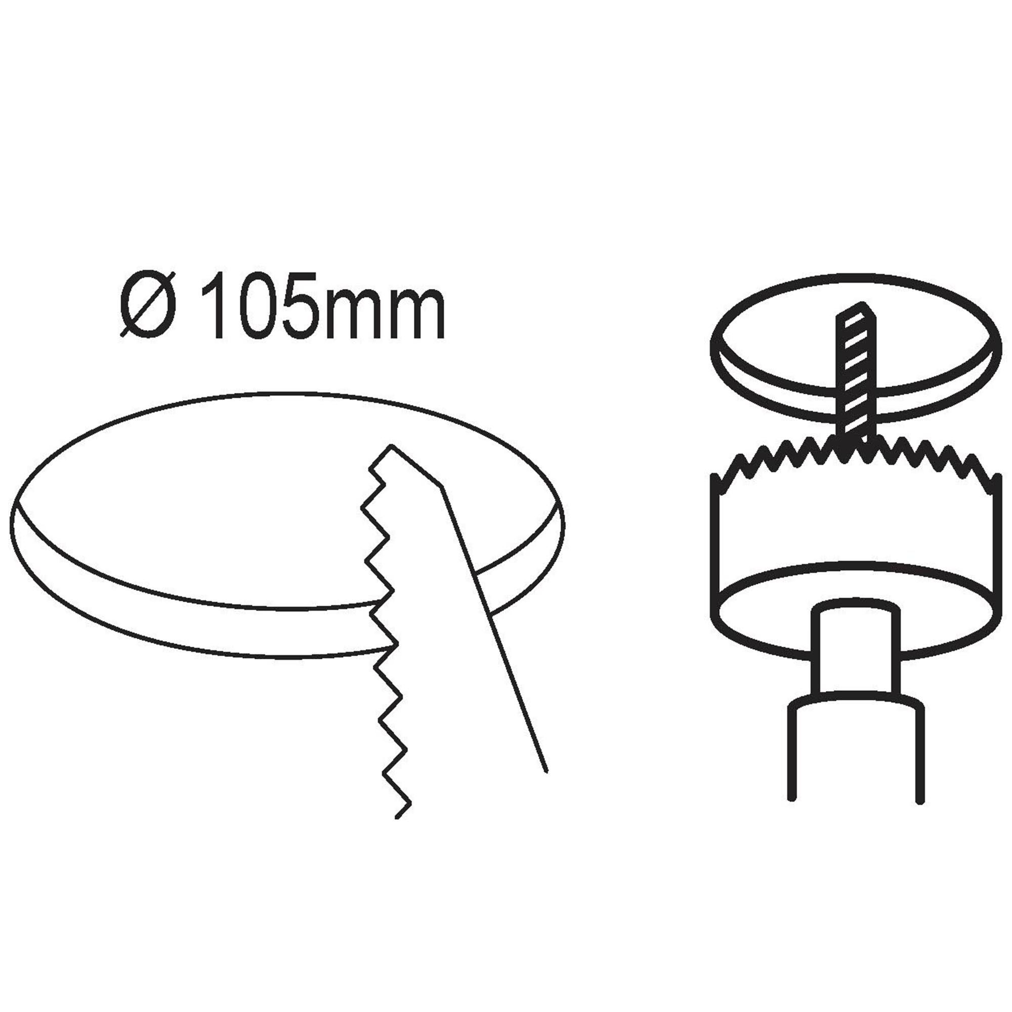 Spot à encastrer plastique blanc FUEVA 5 D11,7CM LED INT 1X5,5W