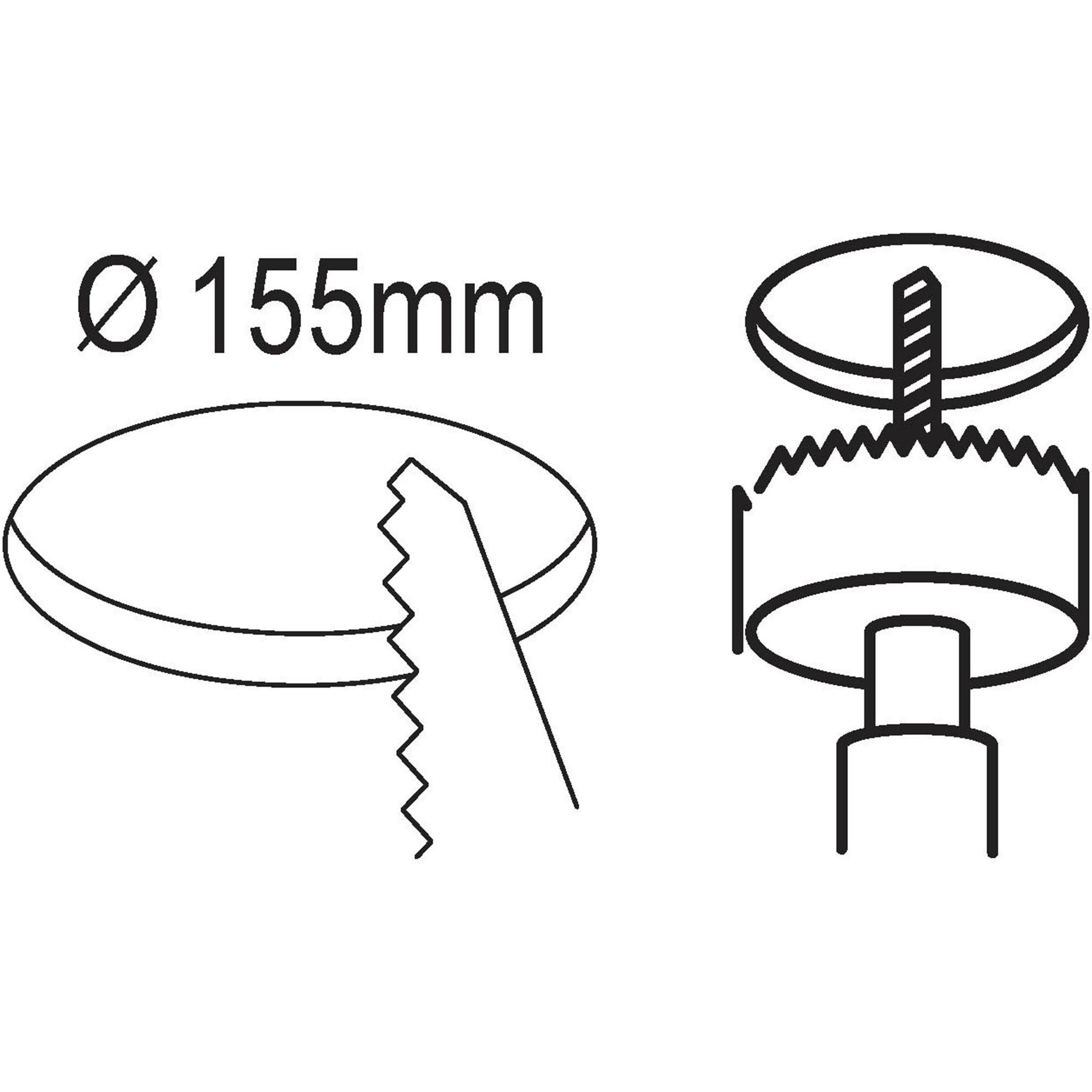 Spot à encastrer plastique blanc FUEVA 5 D16,6CM  LED INT 1X11W