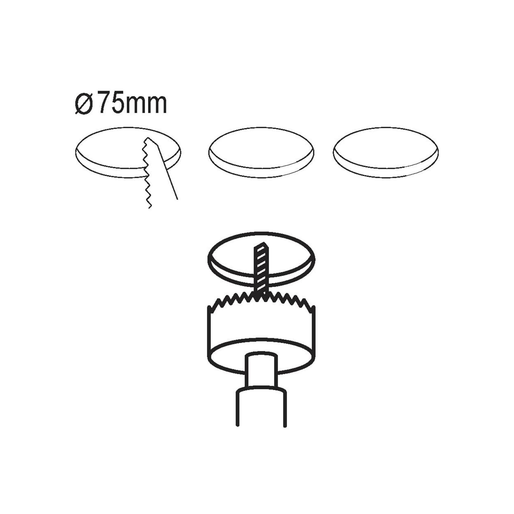 Spot à encastrer plastique blanc FUEVA 5 D8,6CM X3 LED INT 3X2,7W