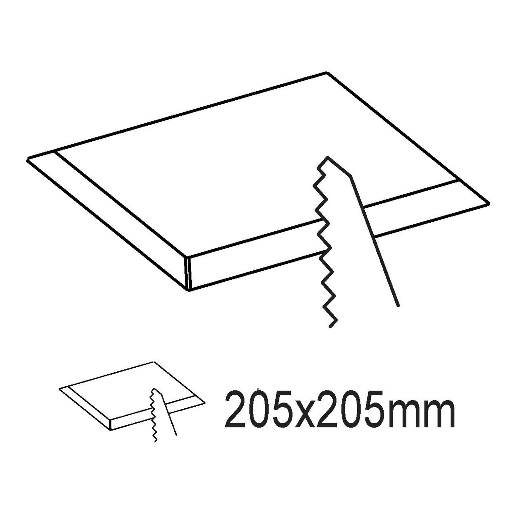 Spot à encastrer plastique argenté FUEVA 5 21,6X22CM 3000K LED INT 1X17W