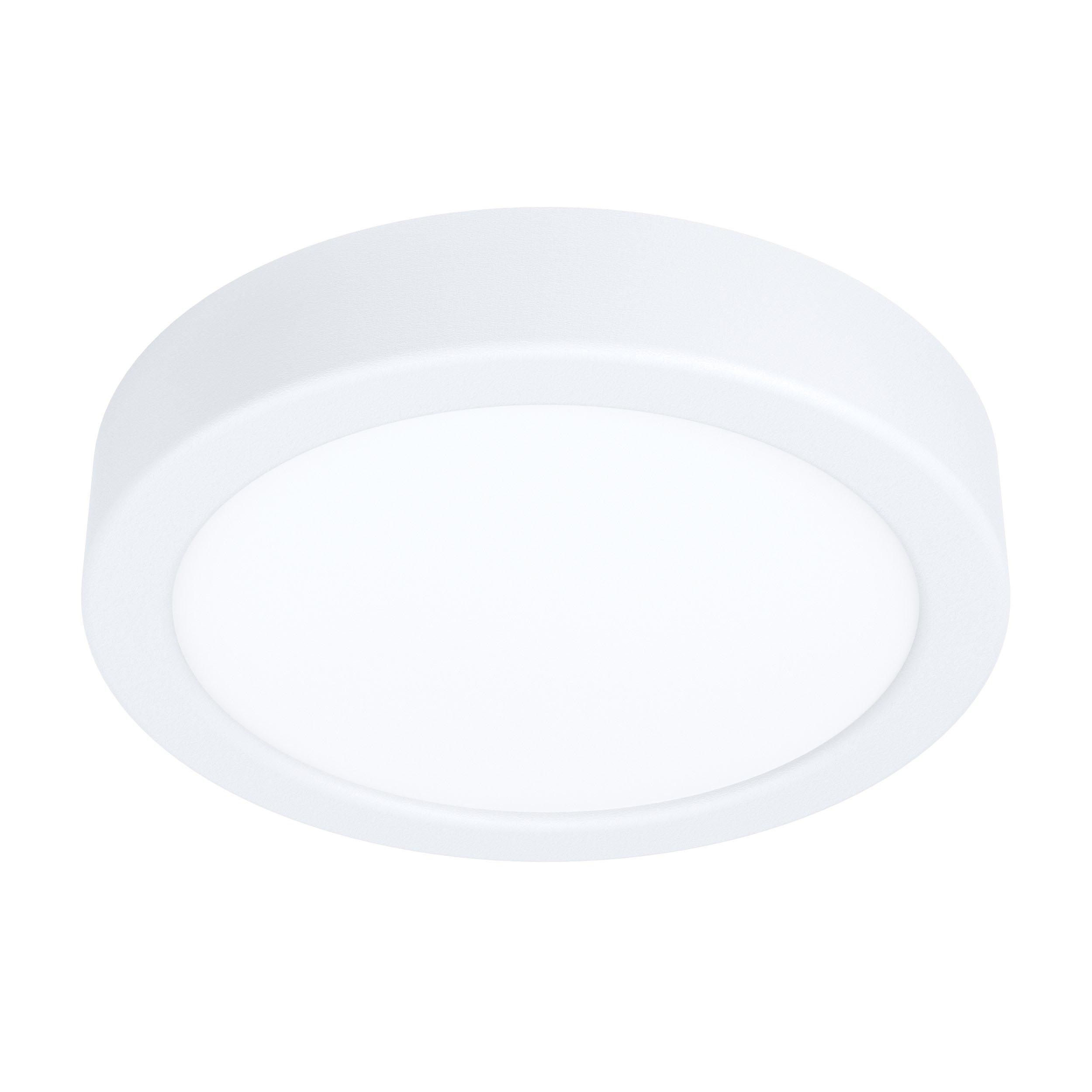 Plafonnier plastique blanc FUEVA 5 D16CM LED INT 1X11W