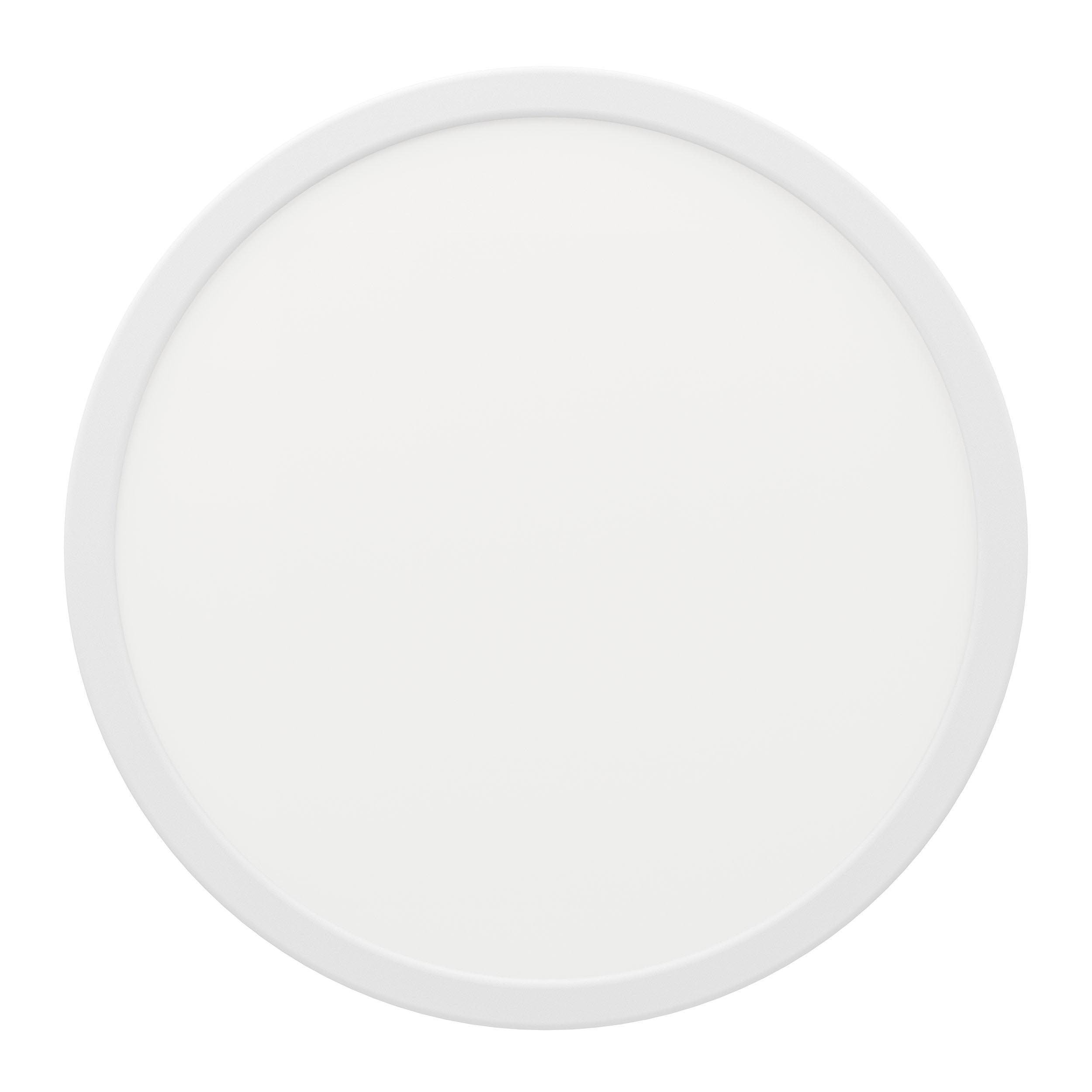 Plafonnier plastique blanc FUEVA 5 D28,5CM LED INT 20,5W