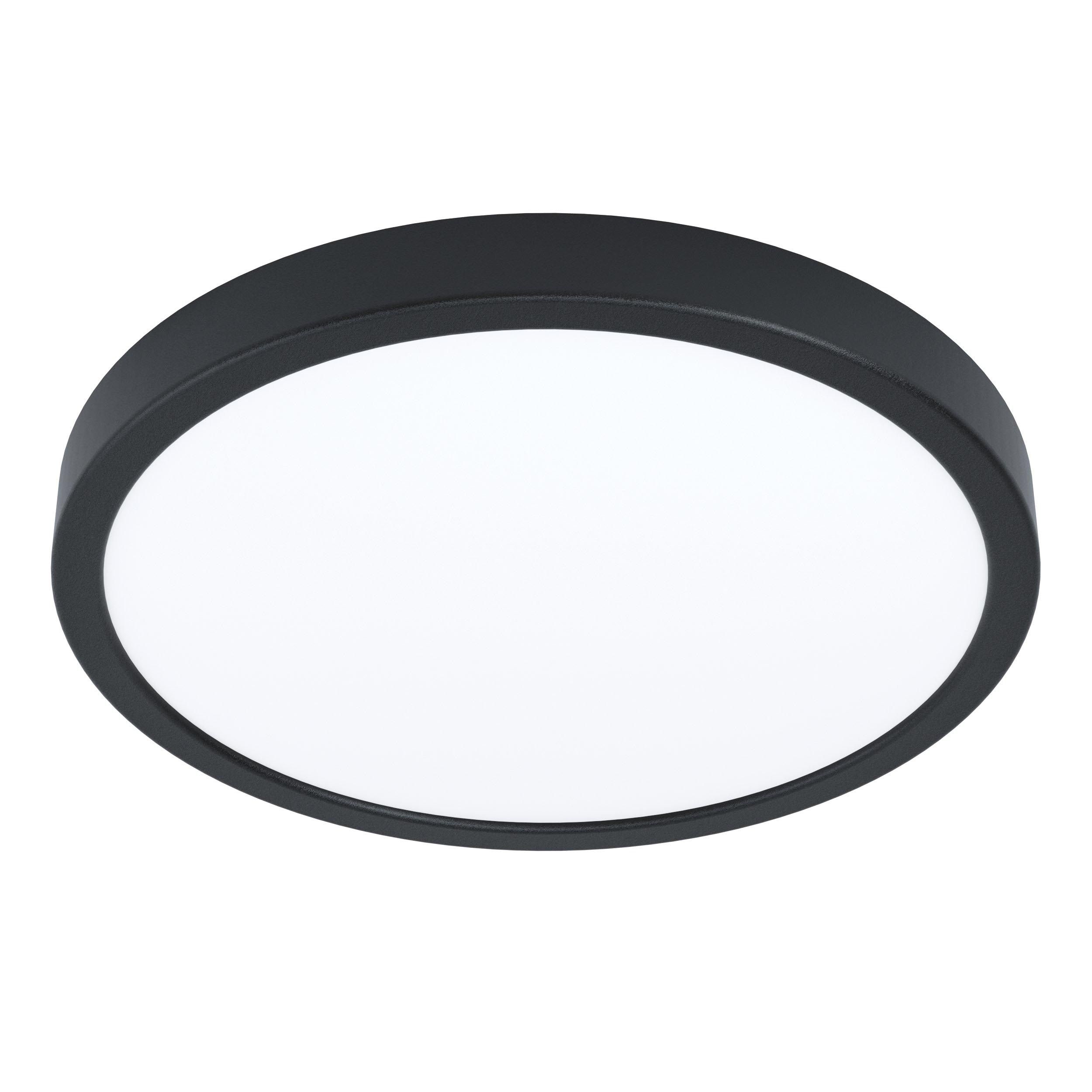 Plafonnier plastique noir FUEVA 5 D28,5CM rond LED INT 1X20,5W