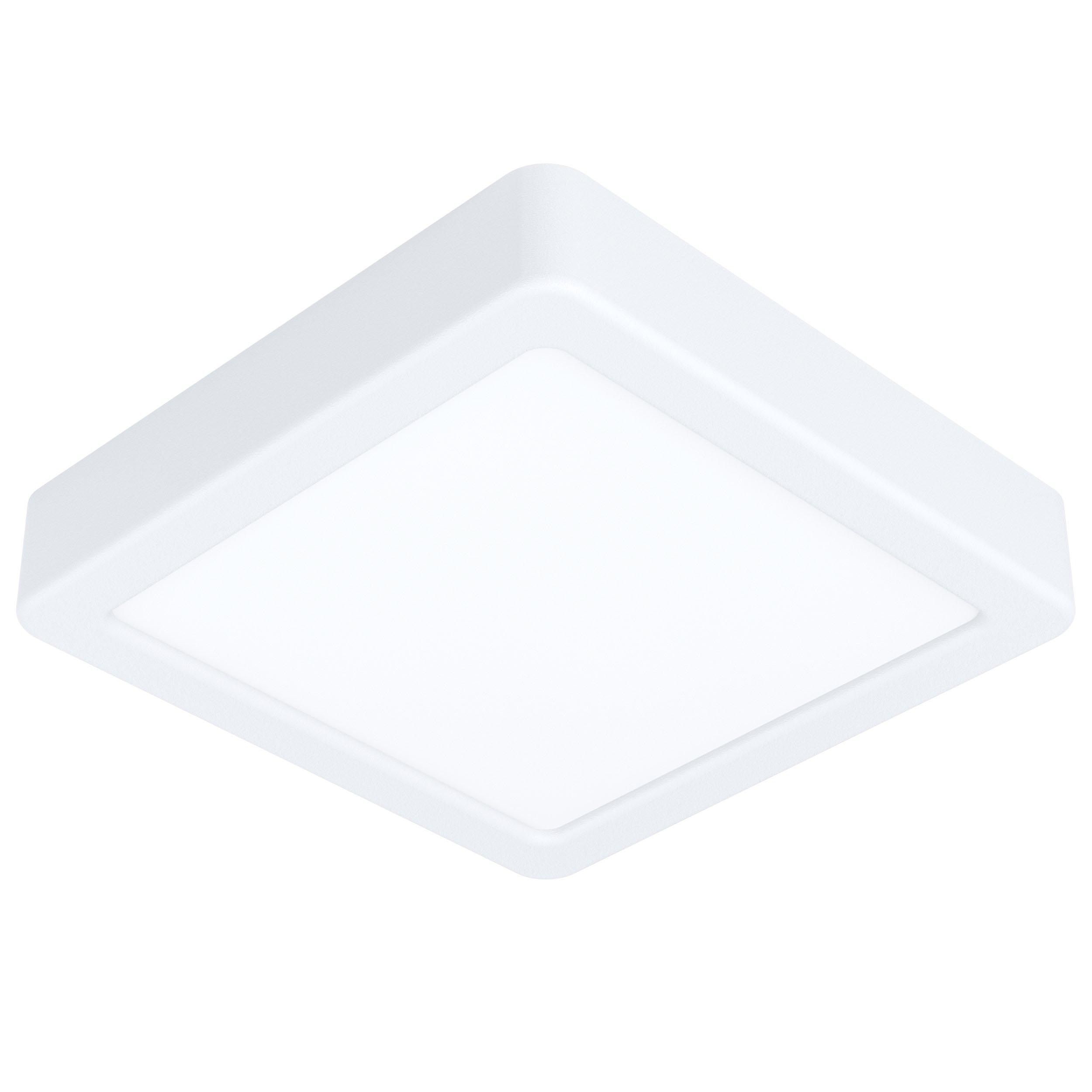 Plafonnier plastique blanc FUEVA 5 carré 1 LED INT 1X11W