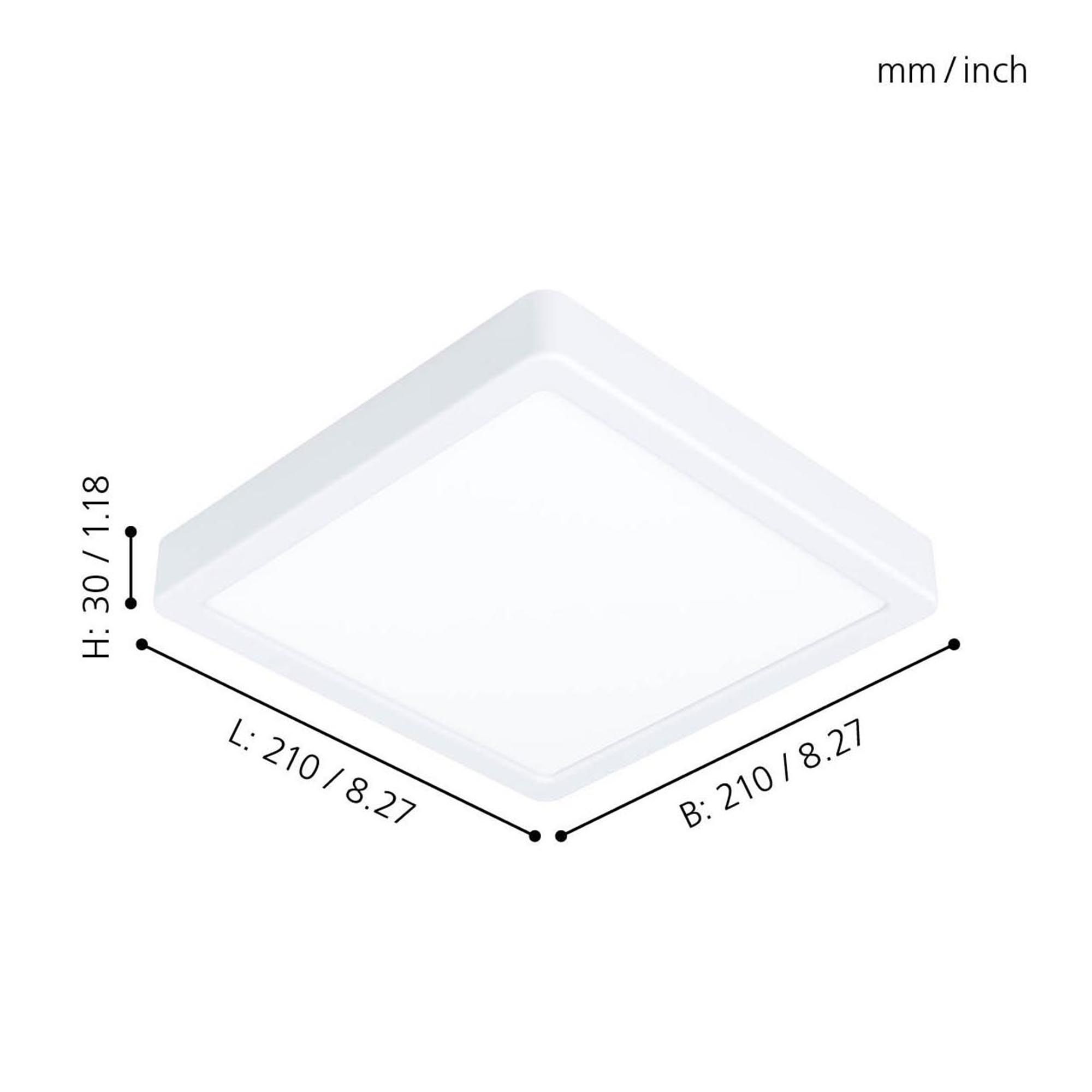 Plafonnier plastique blanc FUEVA 5 LED INT 3X17W