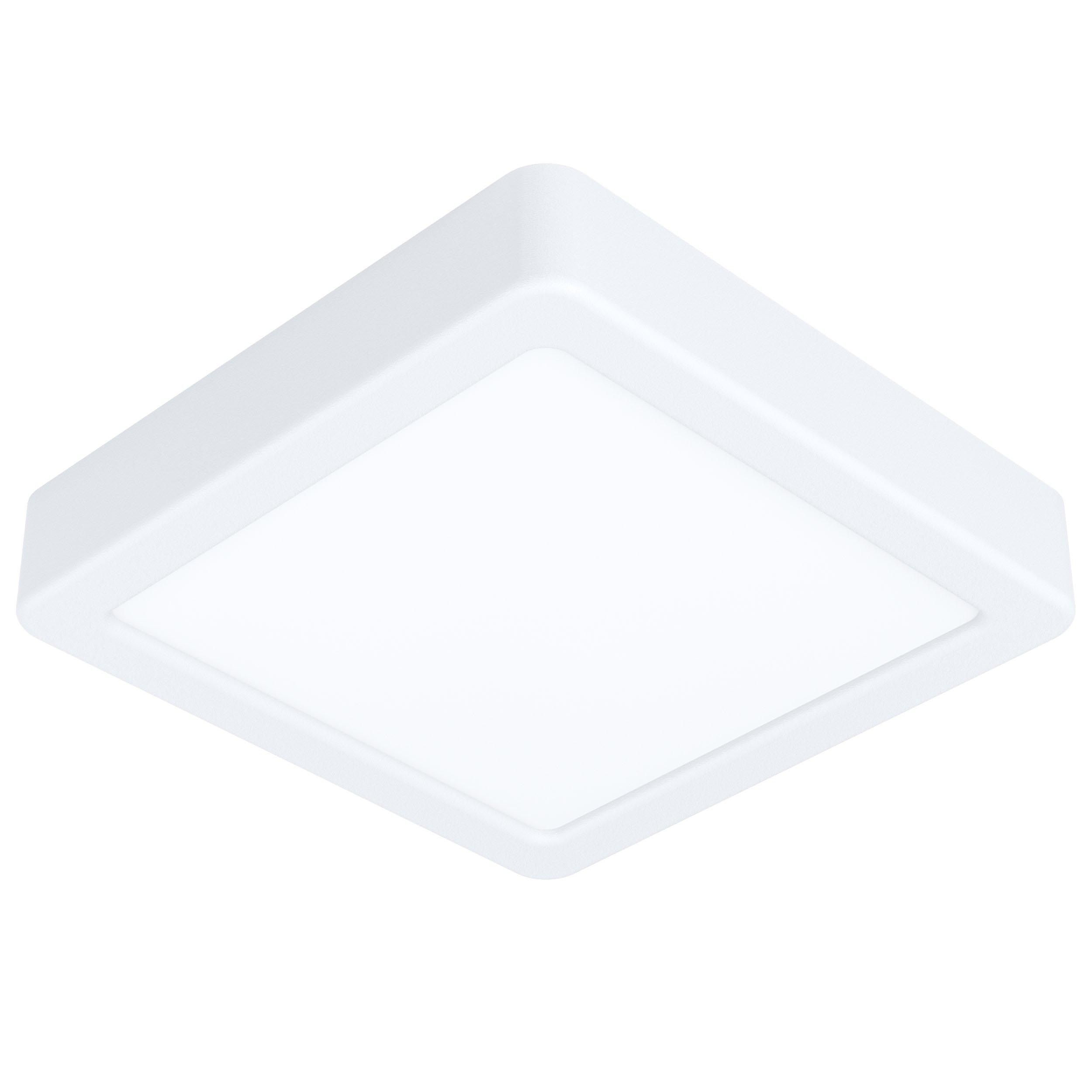 Plafonnier plastique blanc FUEVA 5 carré LED INT 1X11W