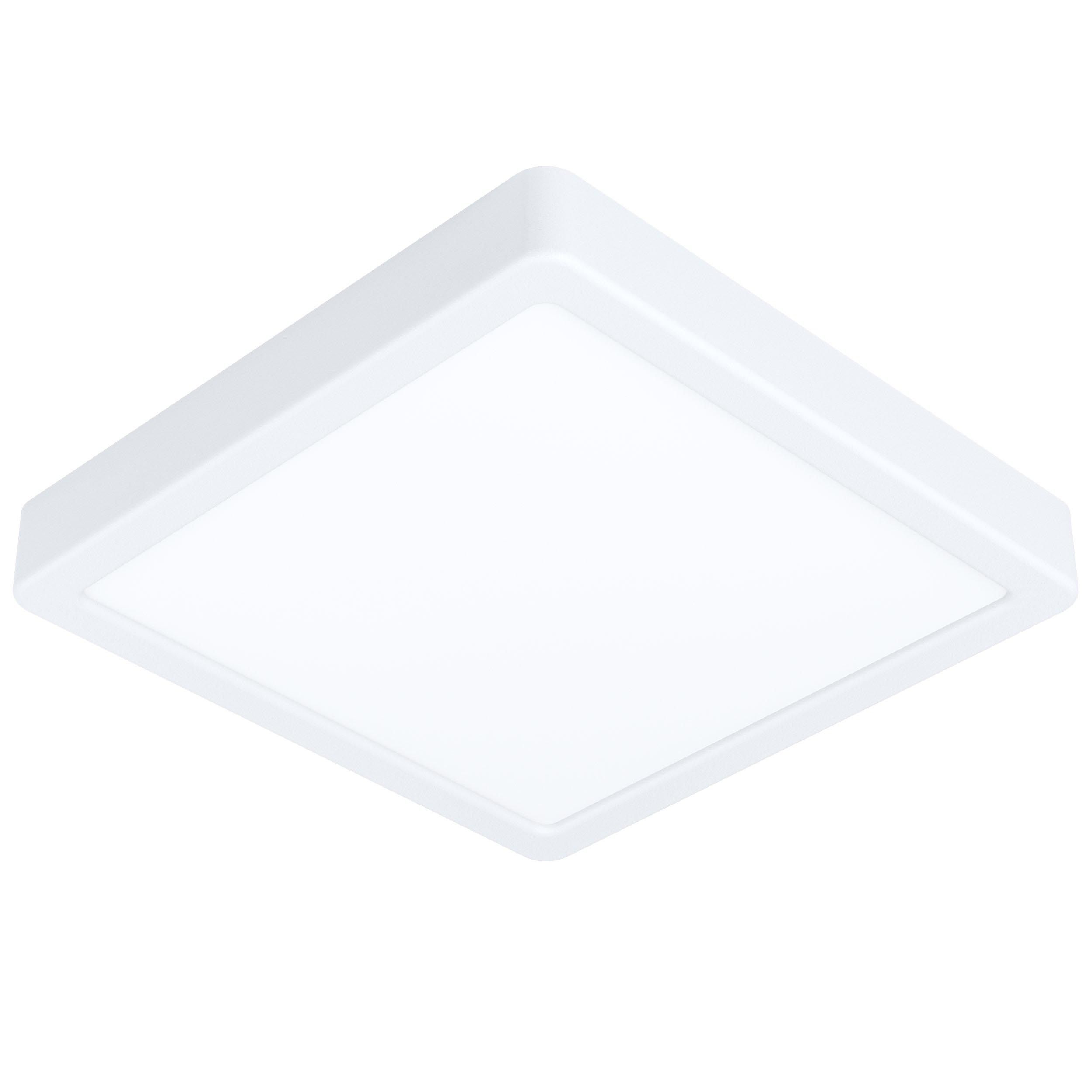 Plafonnier plastique blanc FUEVA 5 carré LED INT 4X17W