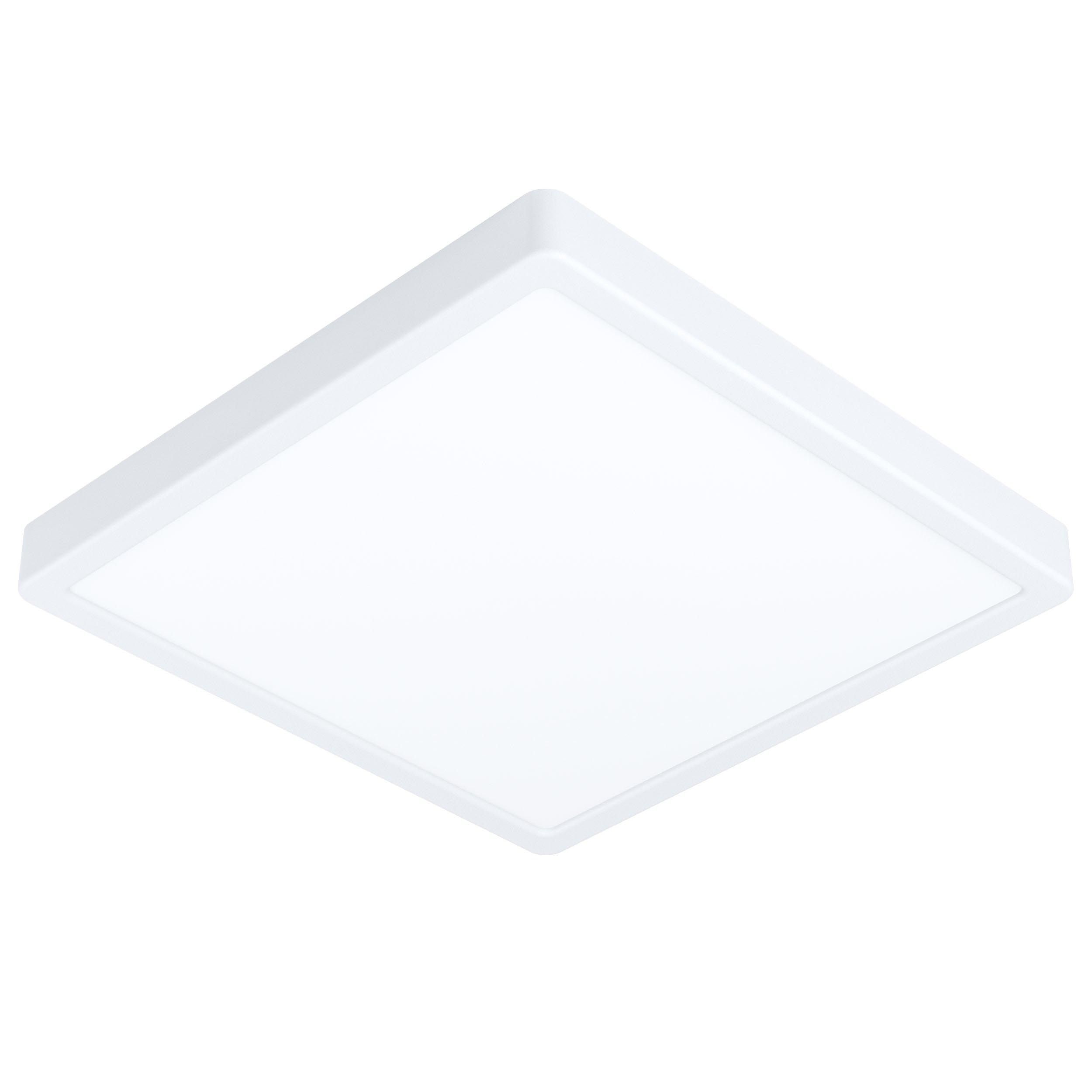 Plafonnier plastique blanc FUEVA 5 carré LED INT 1X20,5W