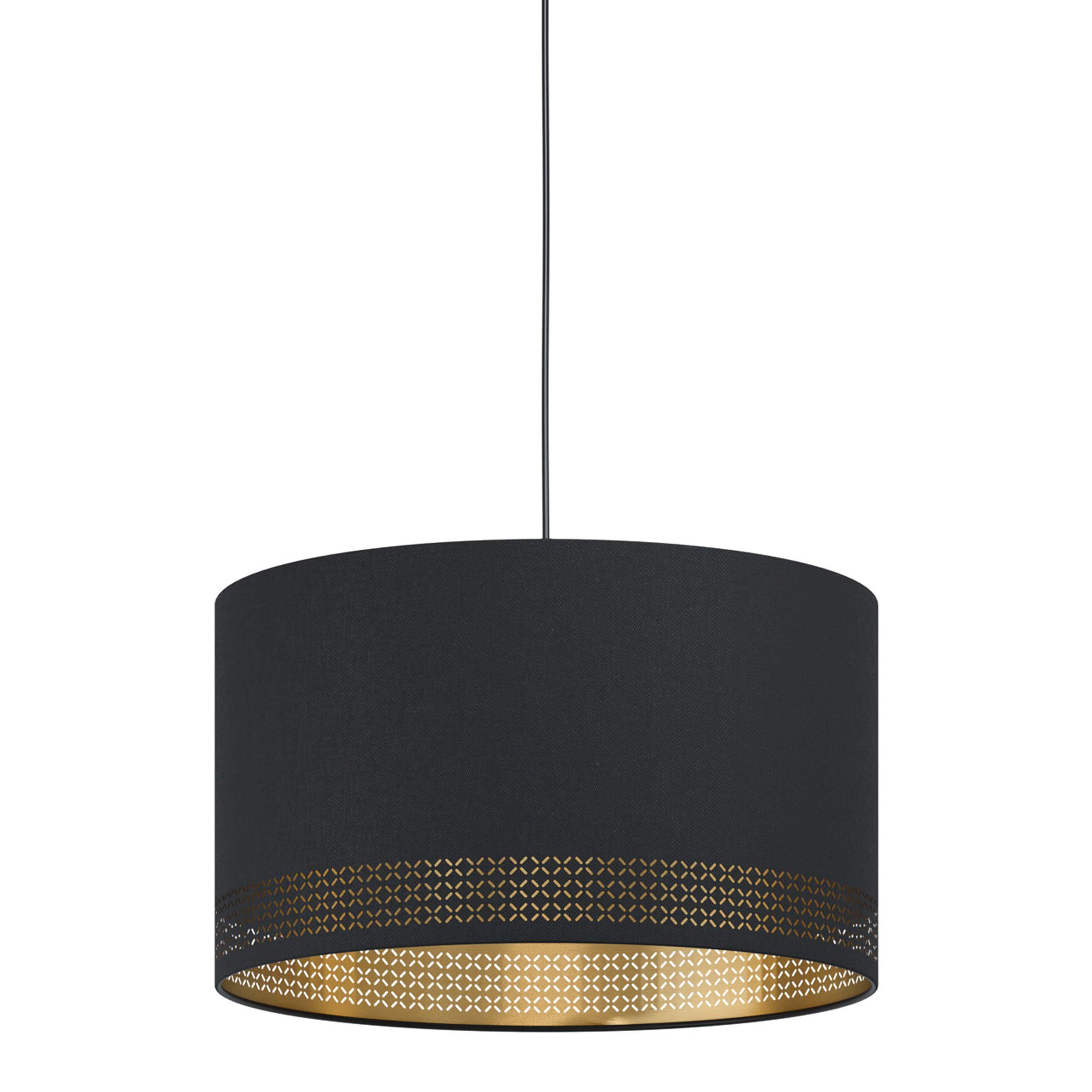 Suspension tissu noir ESTEPERRA E27 1X40W