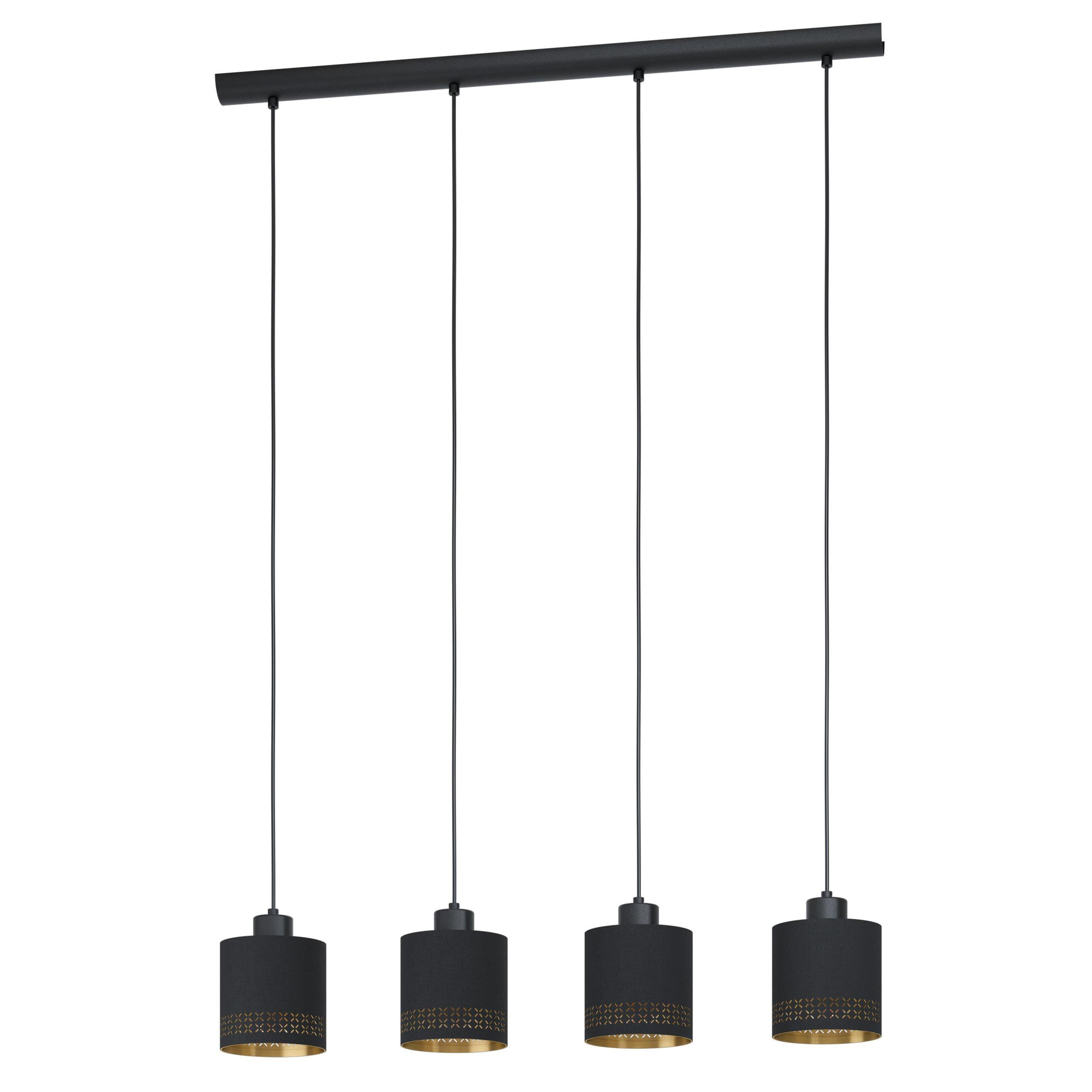 Suspension tissu noir ESTEPERRA E27 4X28W