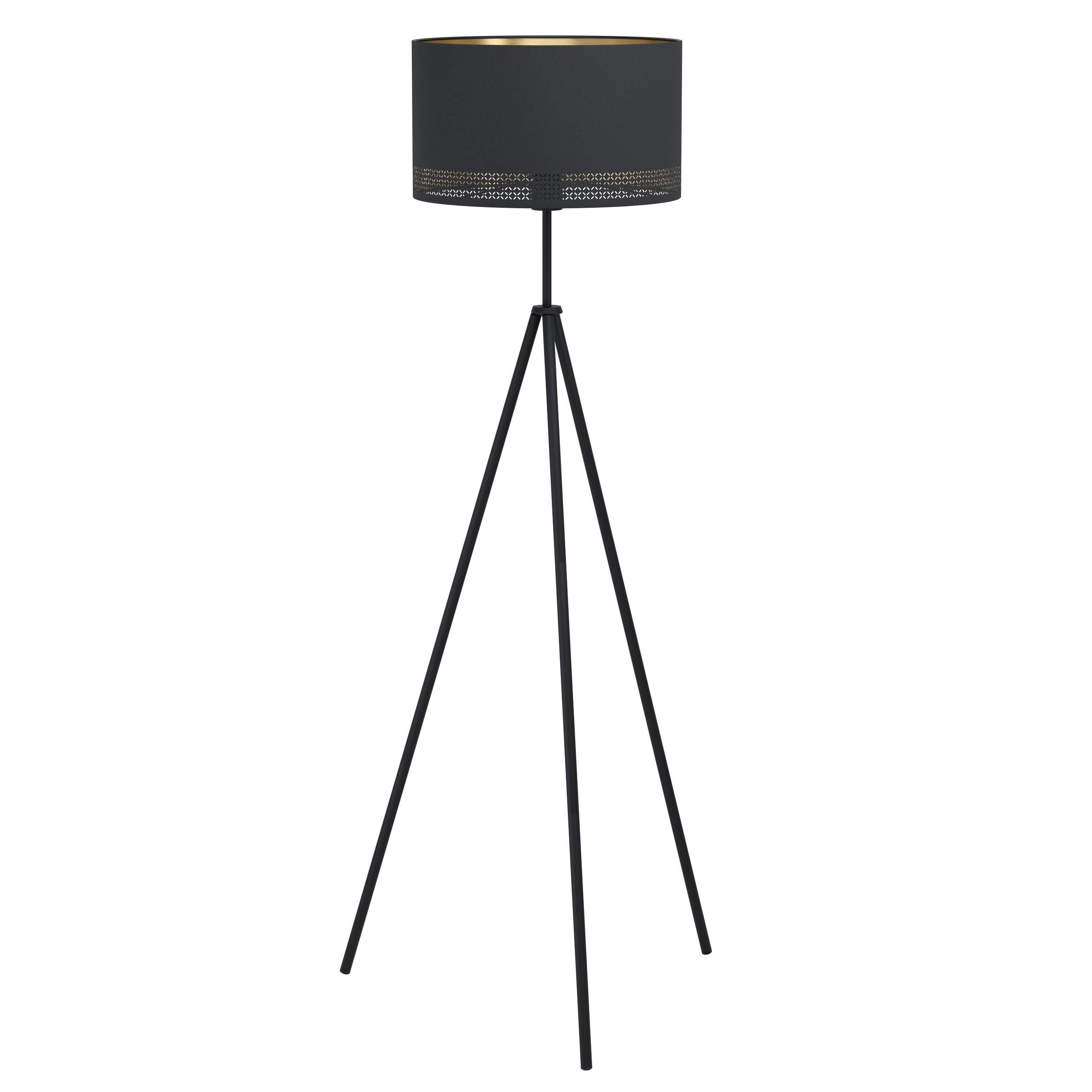 Lampadaire tissu noir ESTEPERRA E27 1X40W