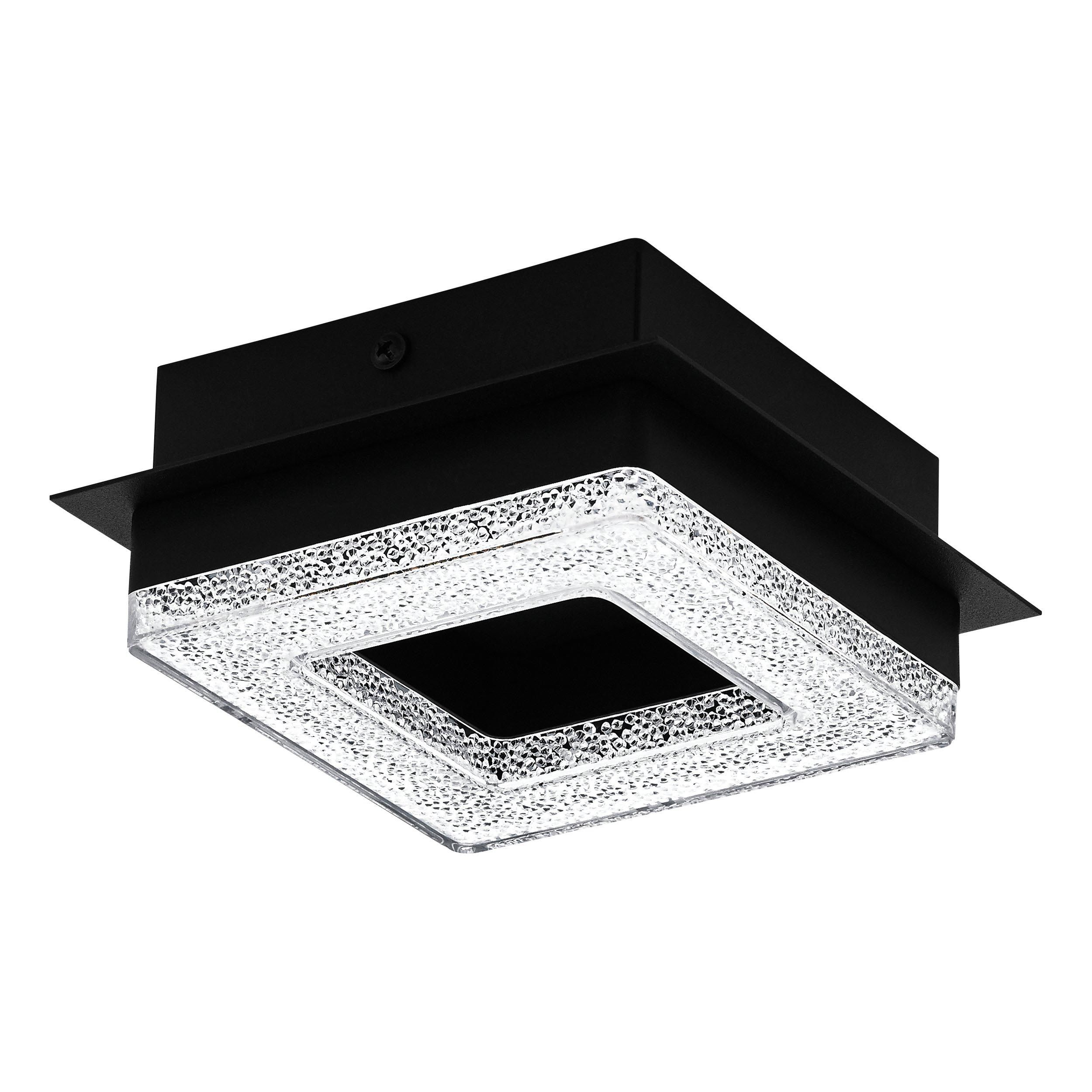 Plafonnier métal noir FRADELO 1 LED INT 1X3,2W