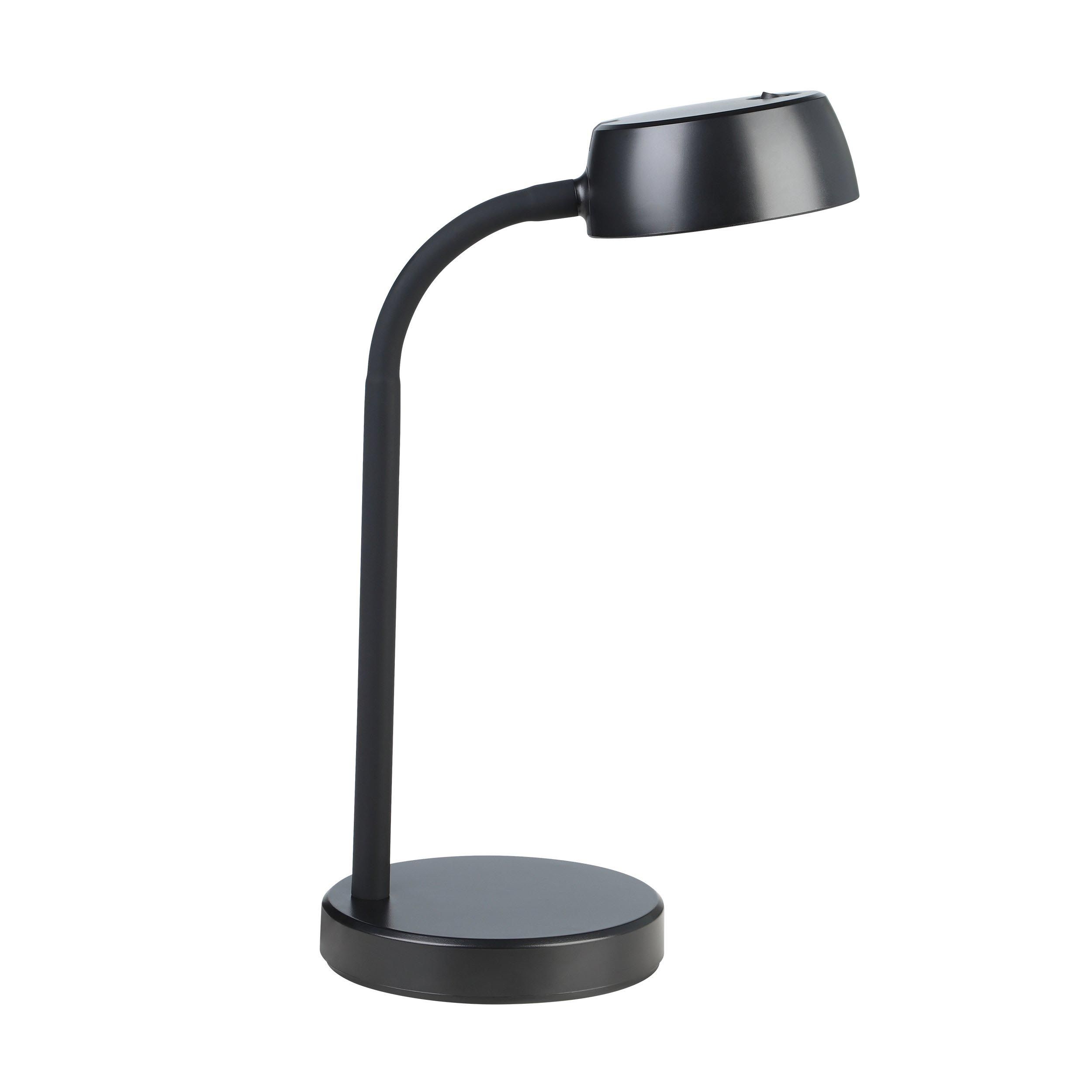 Lampe de bureau plastique noir CABALES LED INT 4,6W