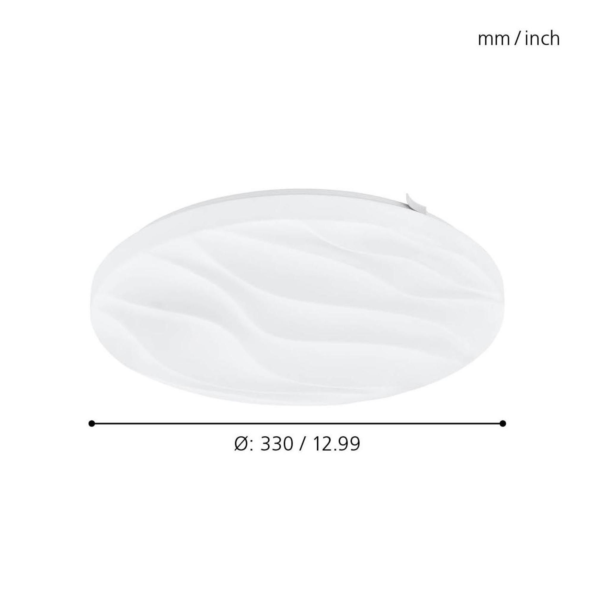 Plafonnier plastique blanc BENARIBA LED INT 1X14,6W