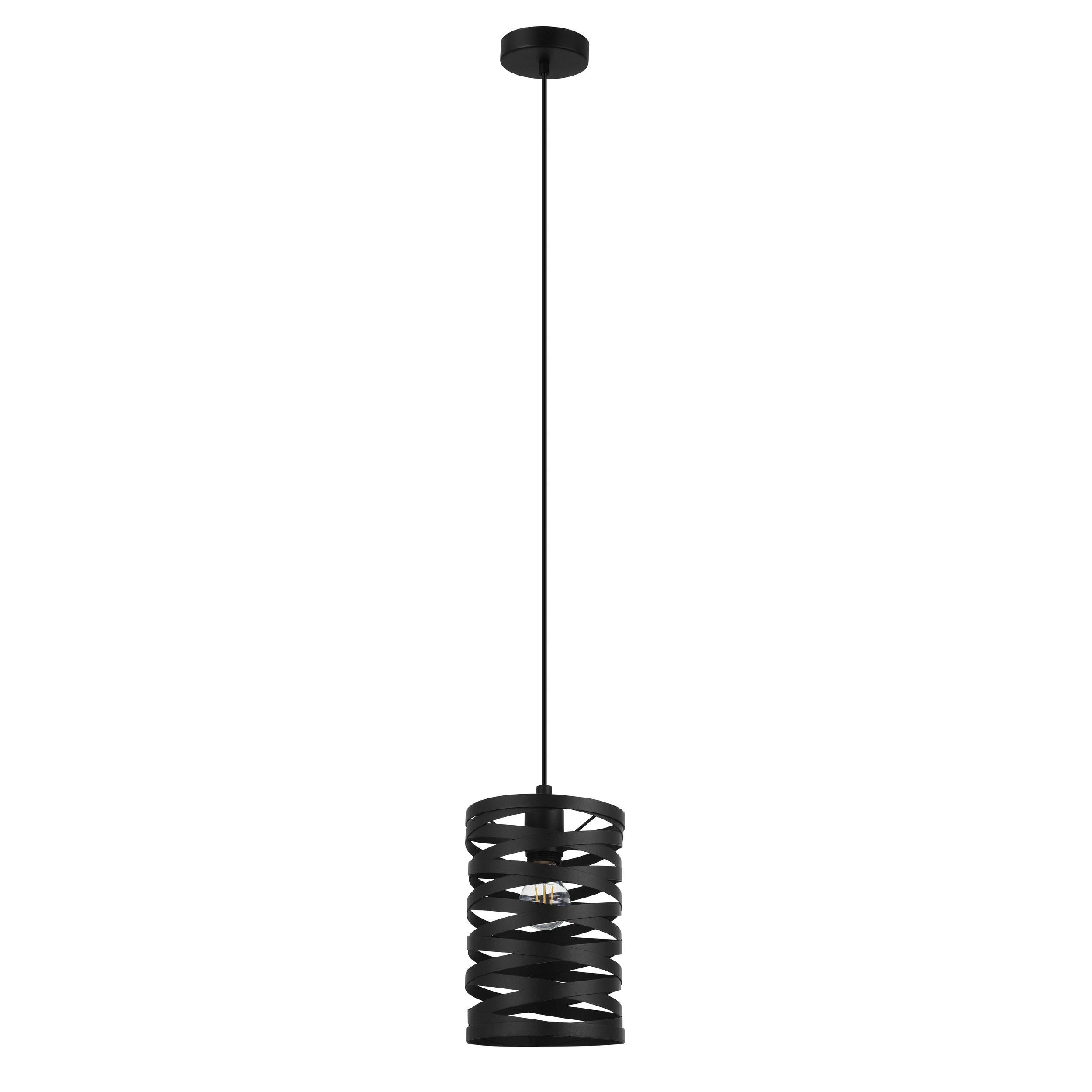 Suspension métal noir CREMELLA E27 1X40W