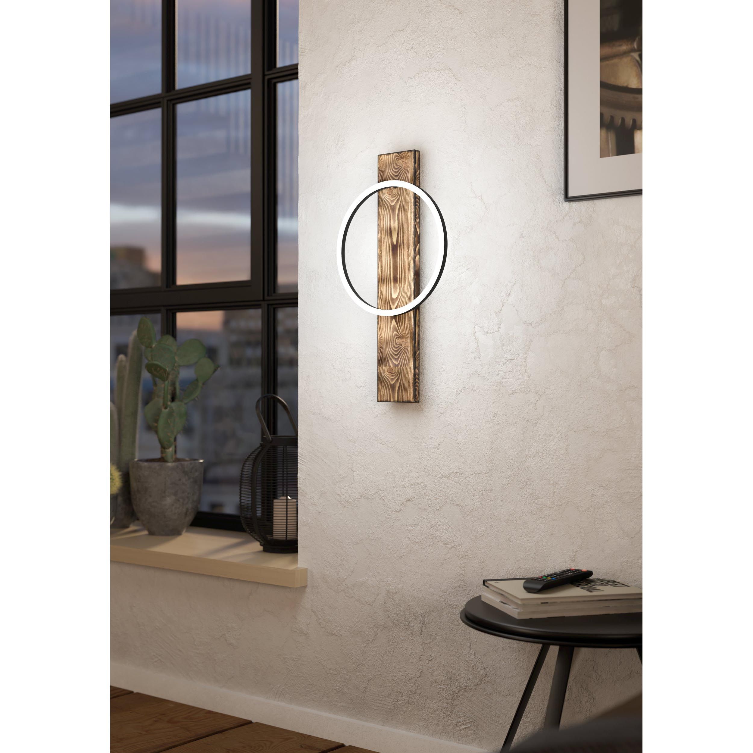 Applique murale bois marron BOYAL LED INT 1X12W