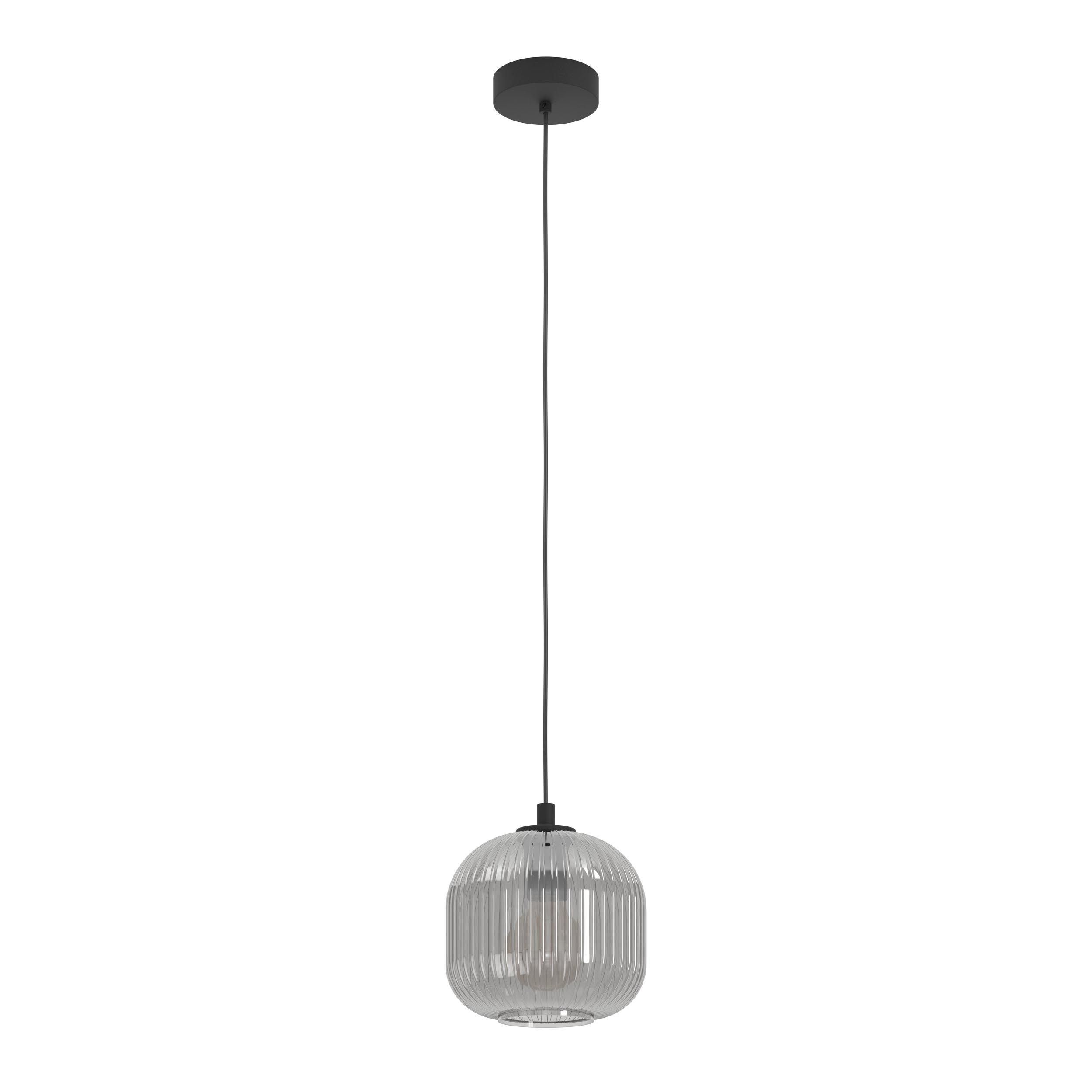 Suspension verre fume MANTUNALLE 1 E27 1X40W