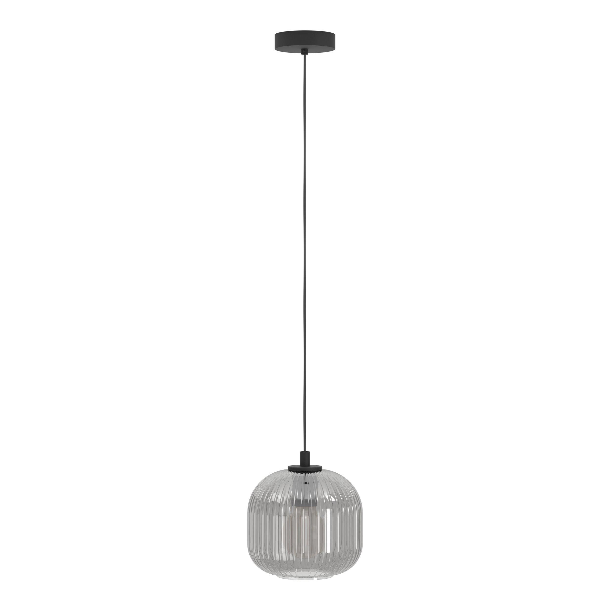 Suspension verre fume MANTUNALLE 1 E27 1X40W