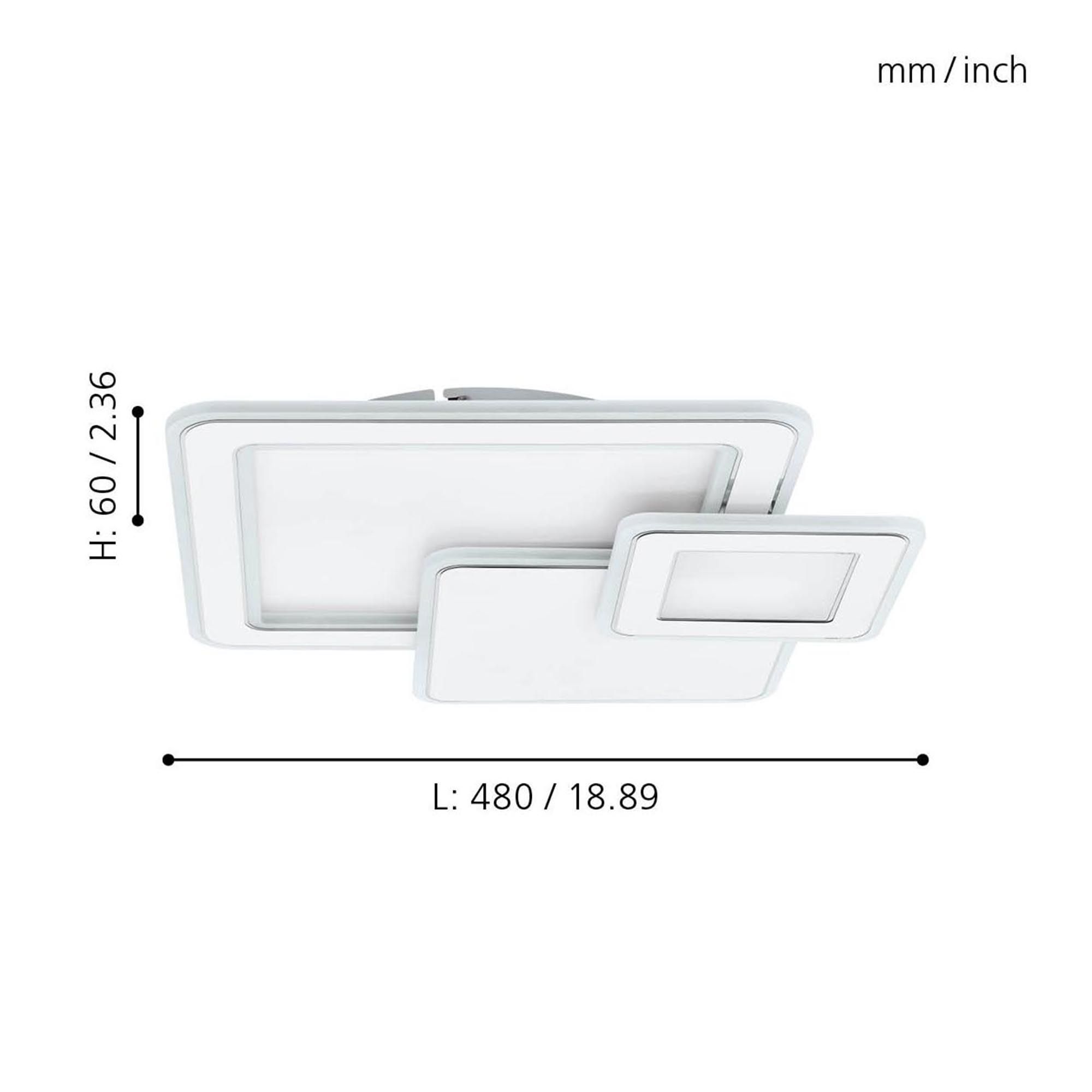 Plafonnier métal blanc MENTALURGIA LED INT 1X12W