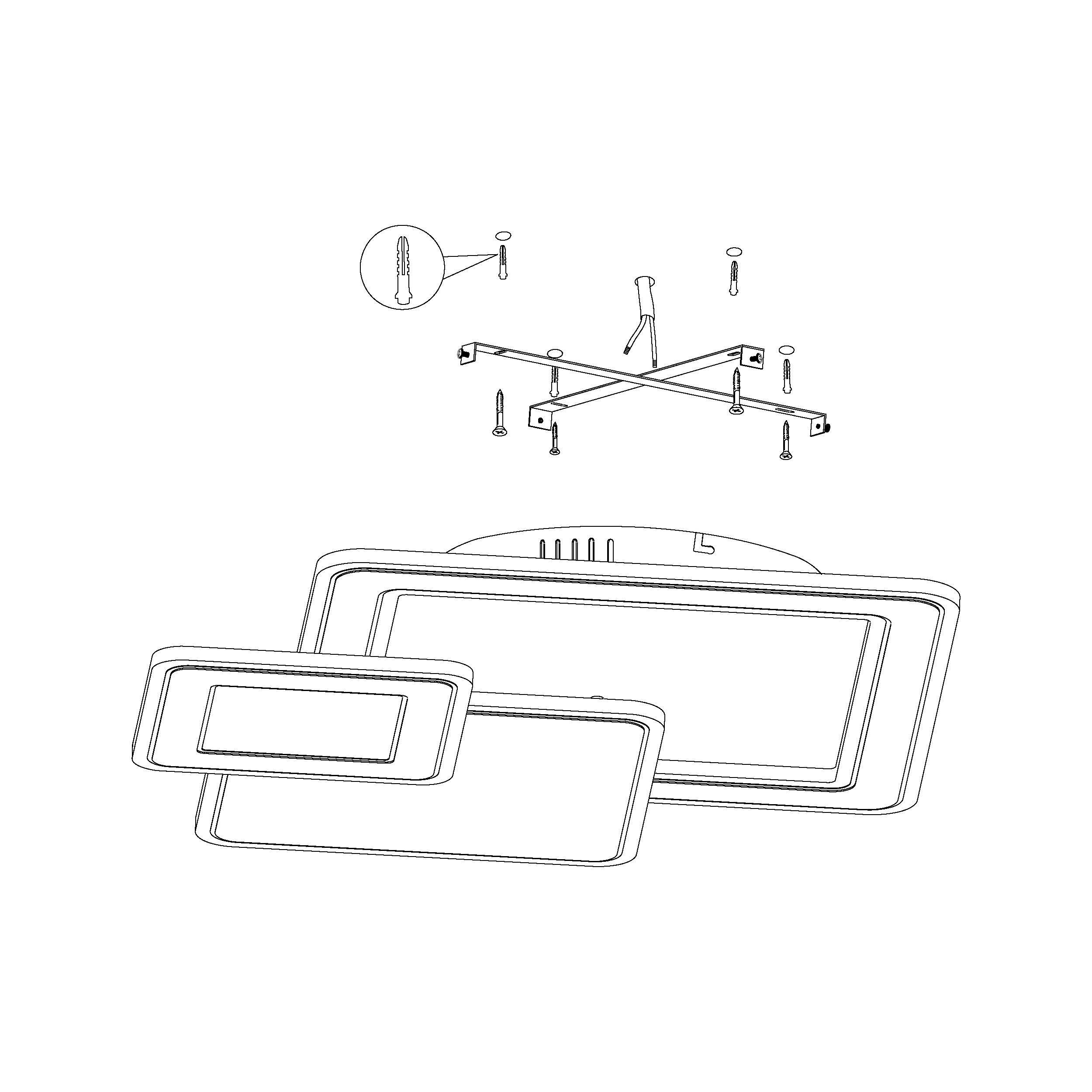 Plafonnier métal blanc MENTALURGIA LED INT 1X12W