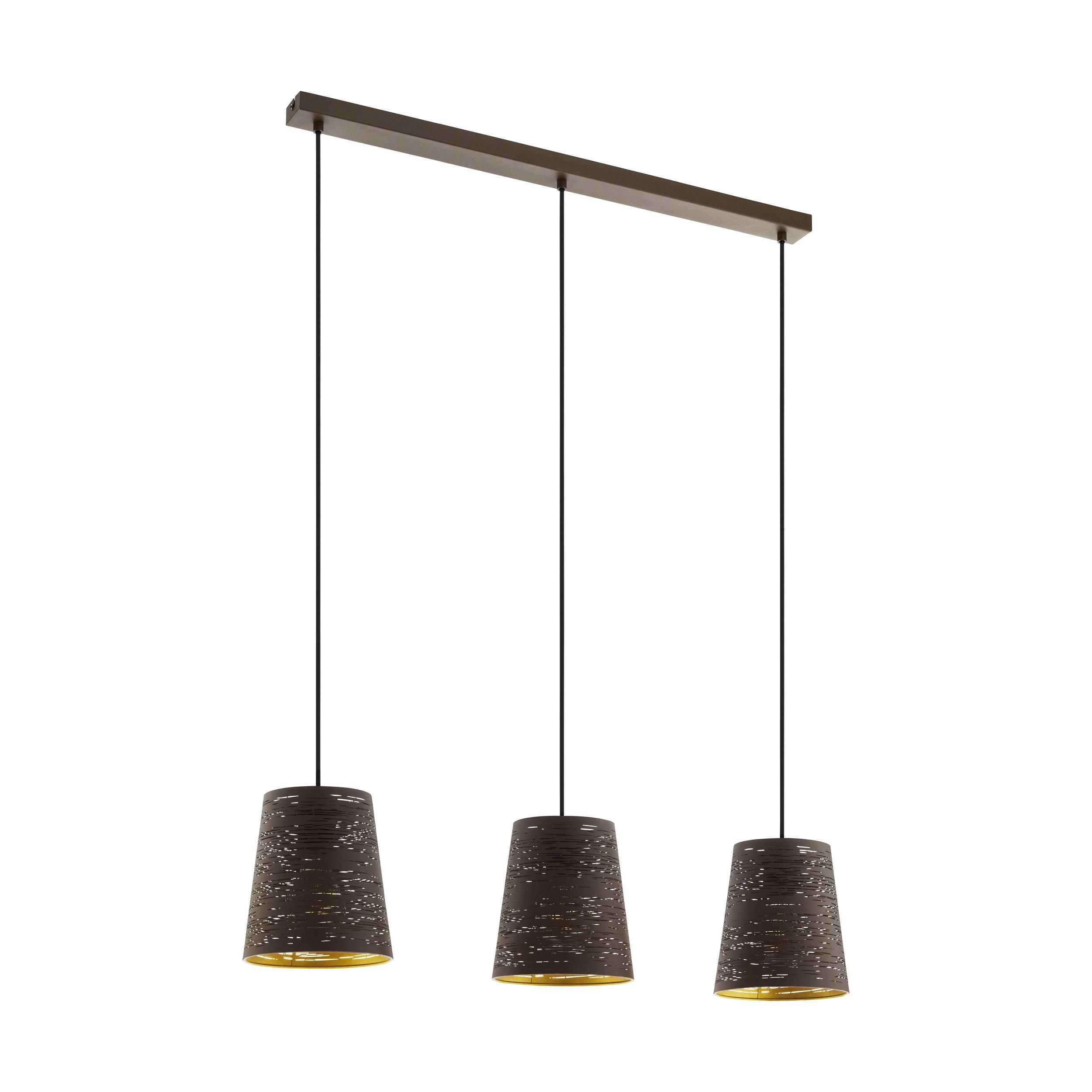 Suspension métal marron SEGEZIA E27 3X40W